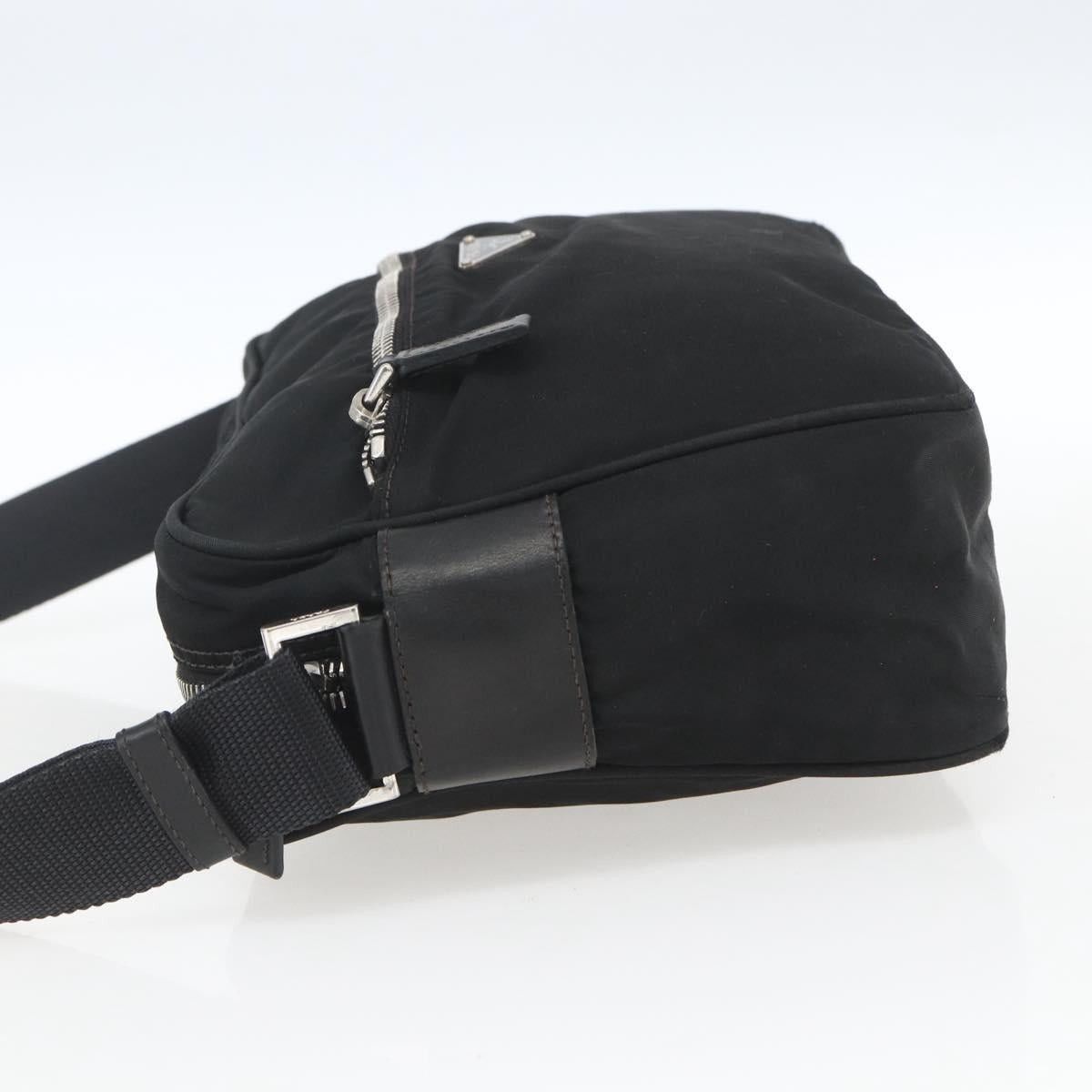 Prada PRADA Shoulder Bag Nylon Black Silver Auth 165034 - Jerrillo Size ONE SIZE - 4 Thumbnail