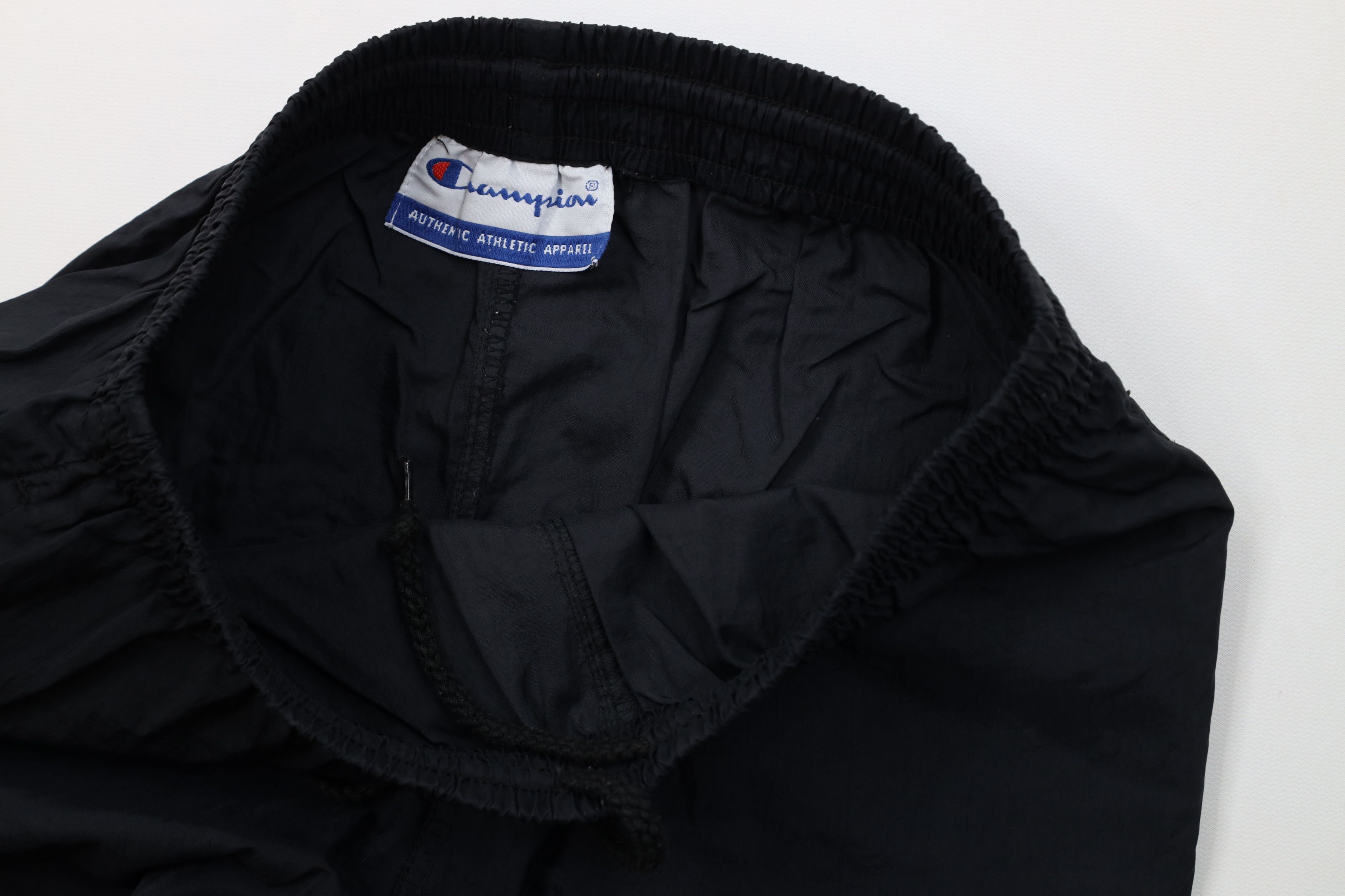 Champion Vintage 90s Champion Logo Windbreaker Joggers Pants Black Size US 32 / EU 48 - 10 Thumbnail