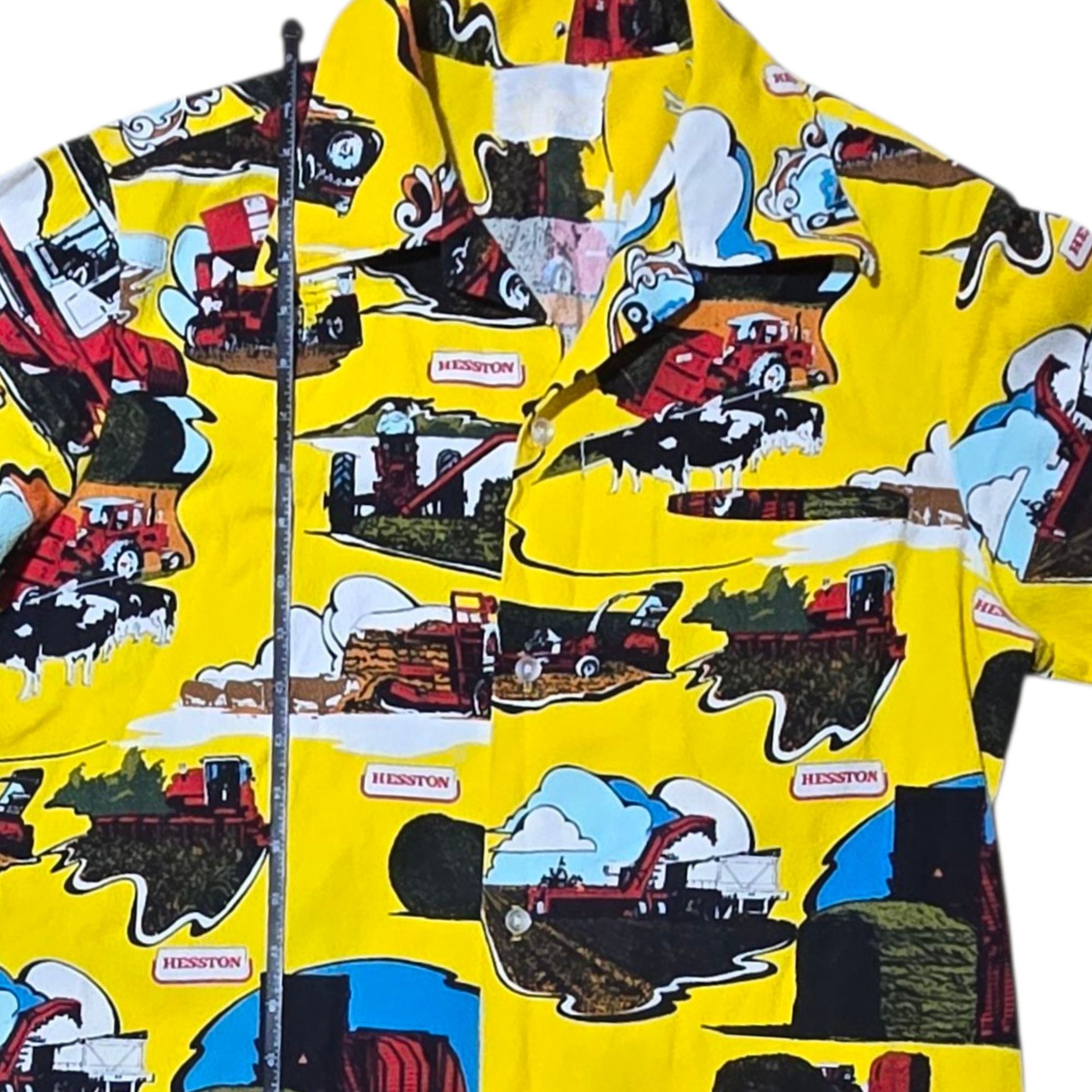 Other ​Vintage Hesston Farm Equipment Button Up Shirt AOP Agricult Size US M / EU 48-50 / 2 - 15 Thumbnail