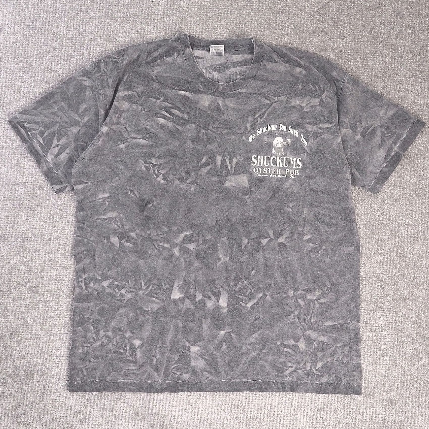 Vintage VINTAGE Oyster Shucking Panama City Florida T-Shirt Gray Short Sleeve Funny VTG 2XL Size US XXL / EU 58 / 5 - 2 Thumbnail