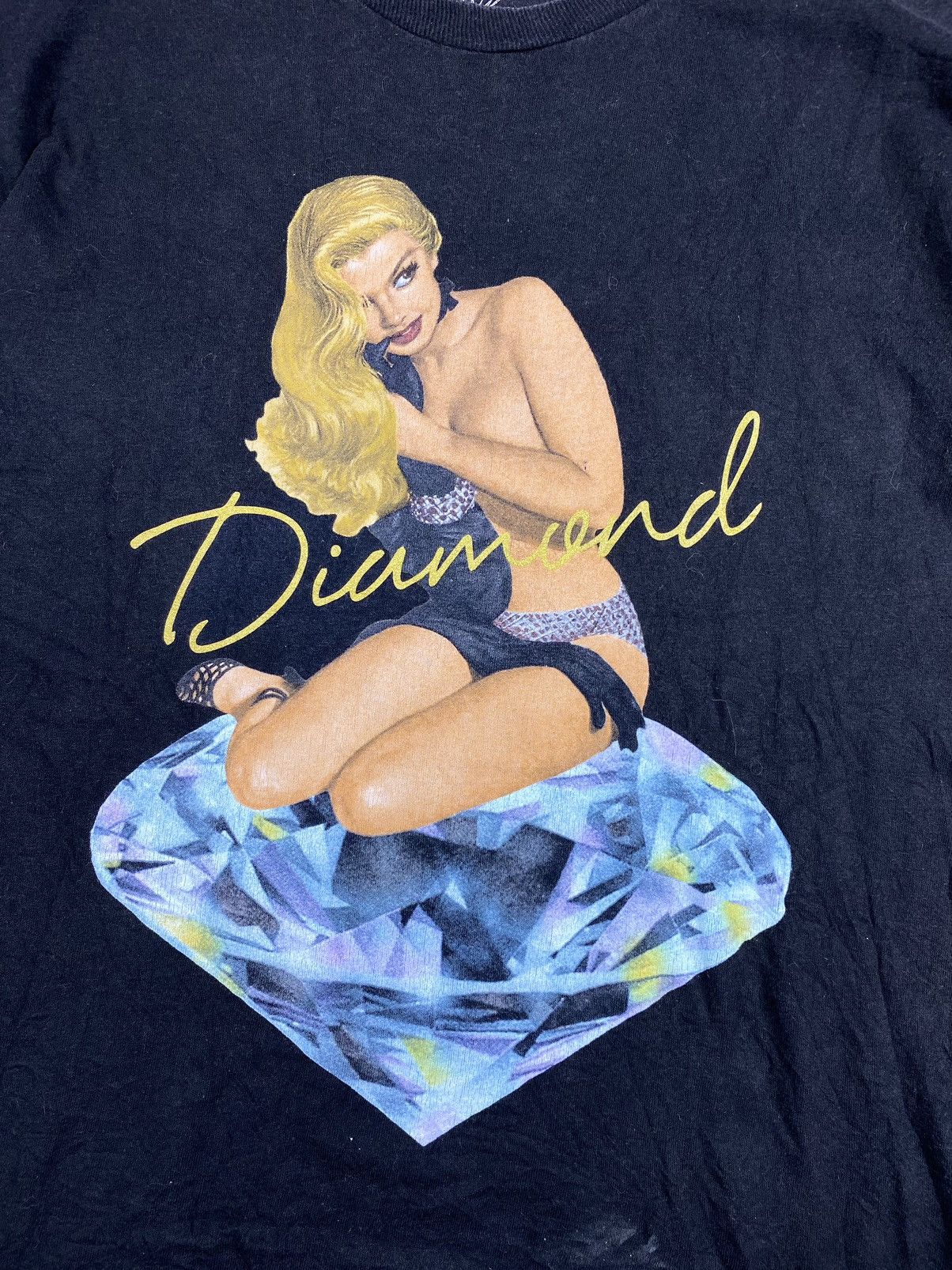 Diamond Supply Co. × Vintage “RARE” Diamond Supply Co sexsy women faded Shirt Size US S / EU 44-46 / 1 - 2 Thumbnail