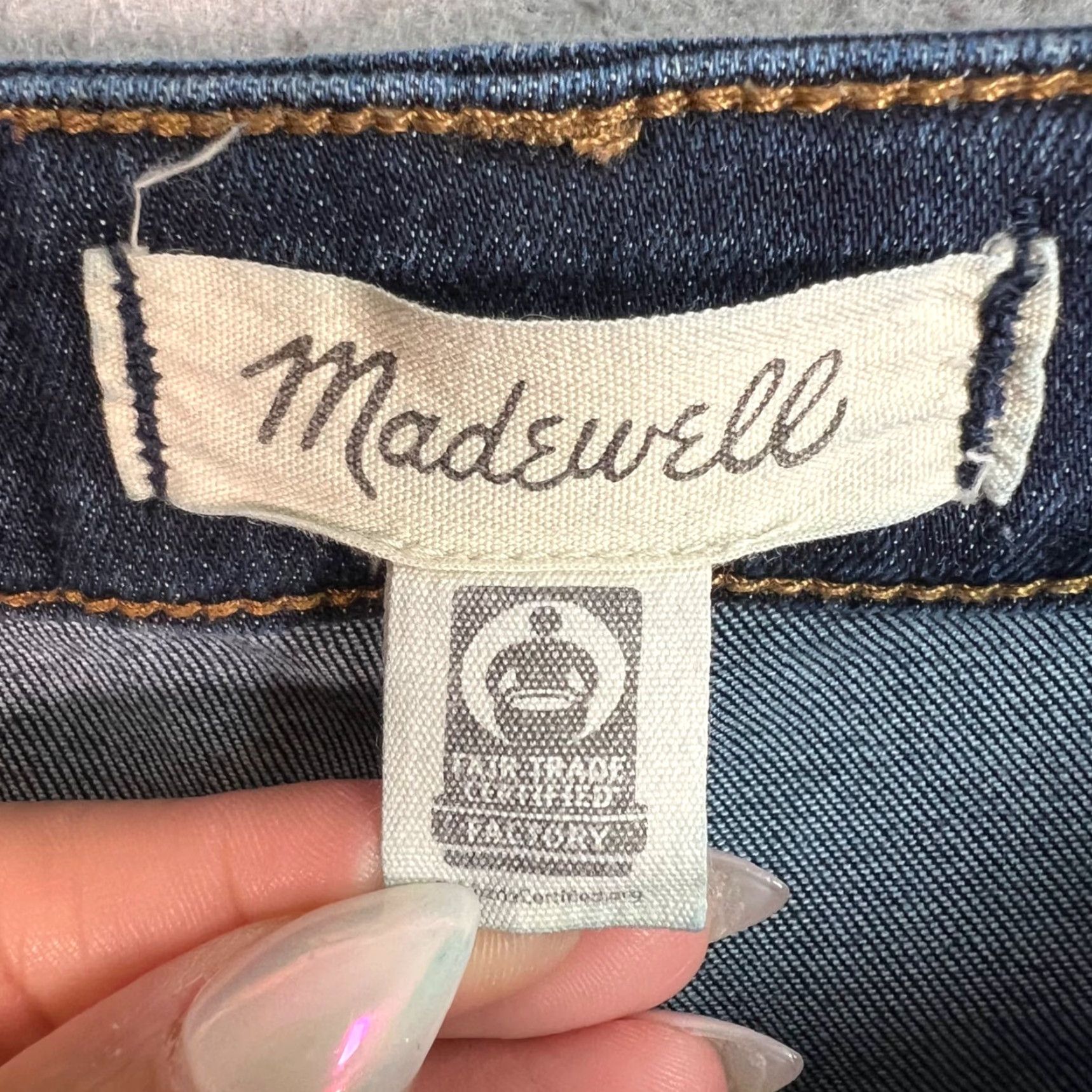 Madewell VINTAGE Madewell Womens High-Rise Cali Demi-Boot Jeans Size 24 Blue Denim Bootcut Casual Size 42" / US 20 - 3 Thumbnail