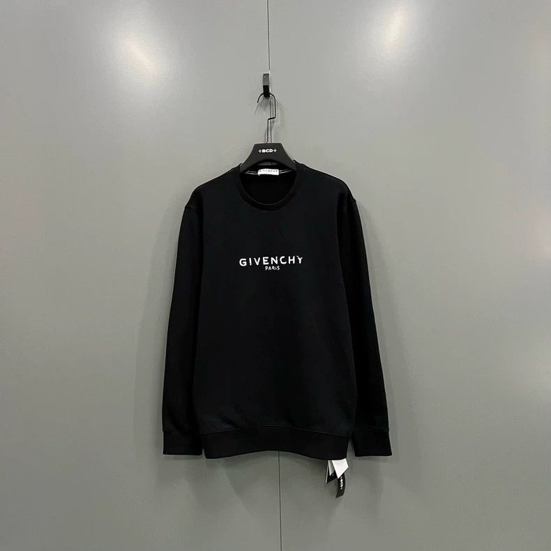 Givenchy Givenchy Black Printed Logo Pullover Hoodie M Size Size US M / EU 48-50 / 2 - 1 Thumbnail