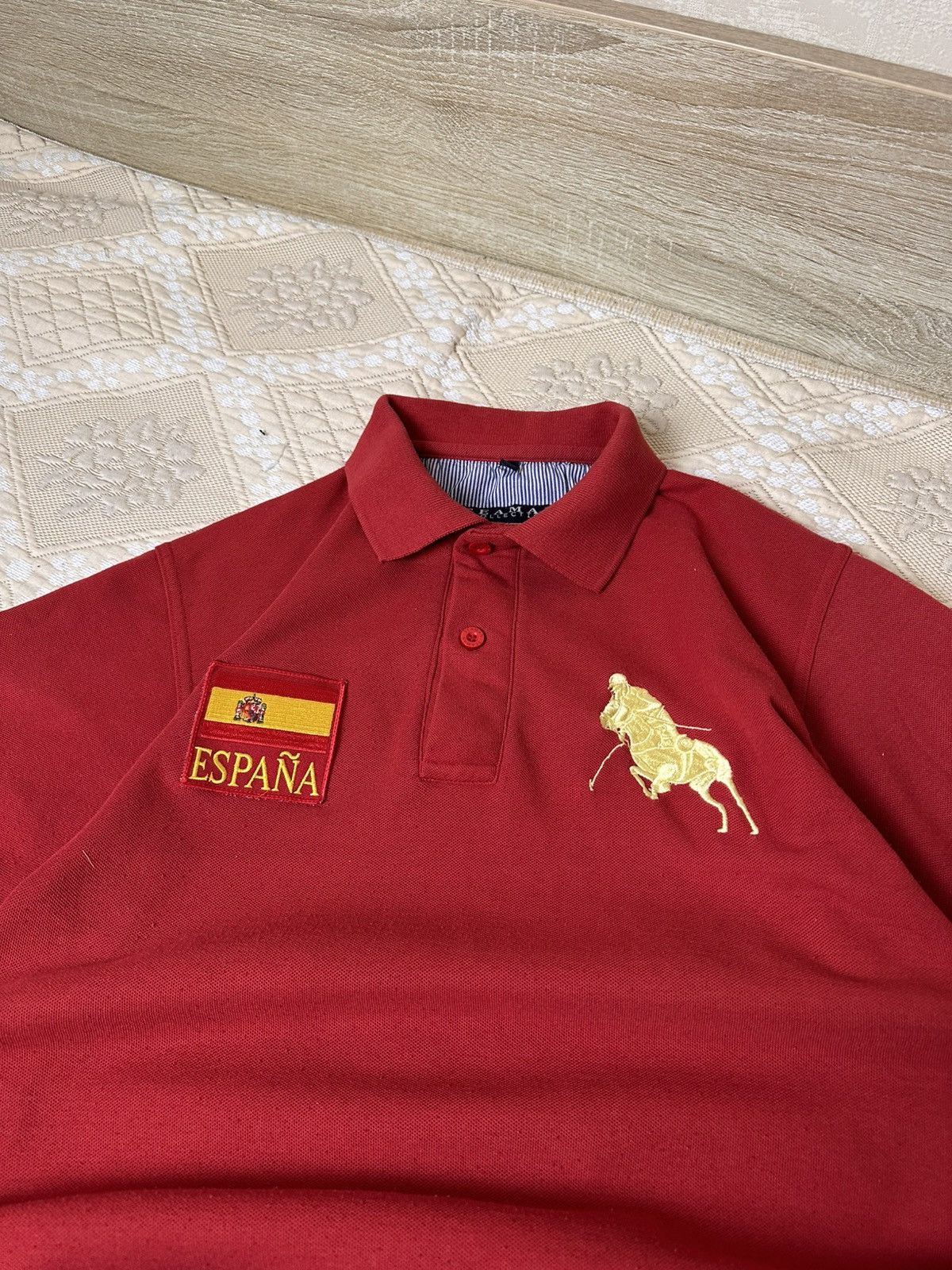 Vintage 🔥 Rare Spain Y2K Chief Keef Style Polo T Shirt Rugby Italy Size US M / EU 48-50 / 2 - 2 Thumbnail