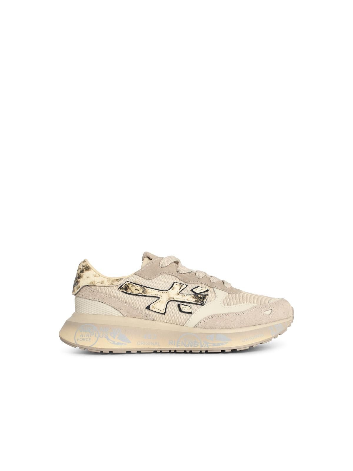Premiata PREMIATA 'Lauryn' Beige Leather Blend Sneakers Size US 10 / IT 40 - 1 Thumbnail