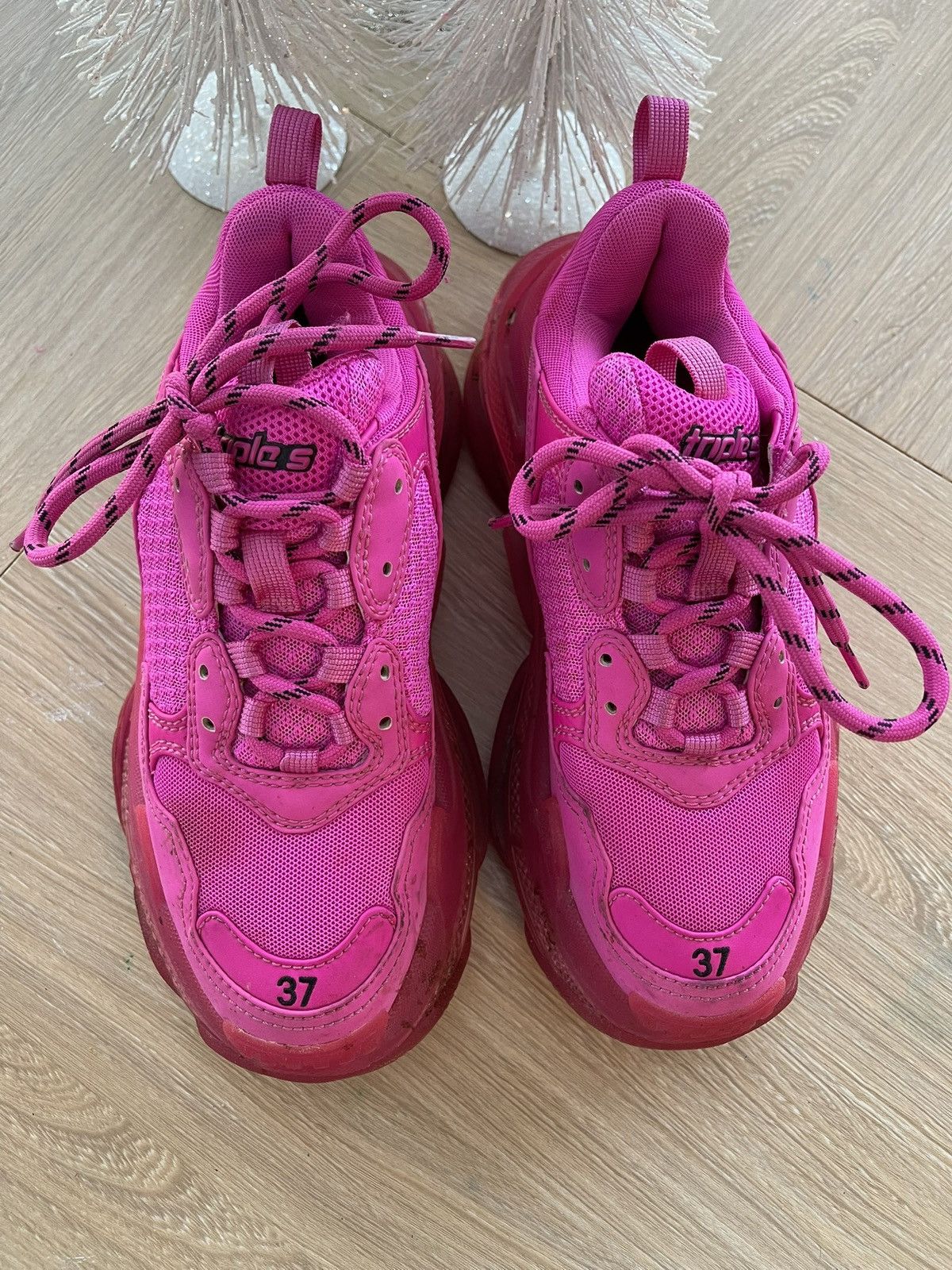 Balenciaga Pink Balenciaga Triple S Size US 6.5 / IT 36.5 - 2 Thumbnail