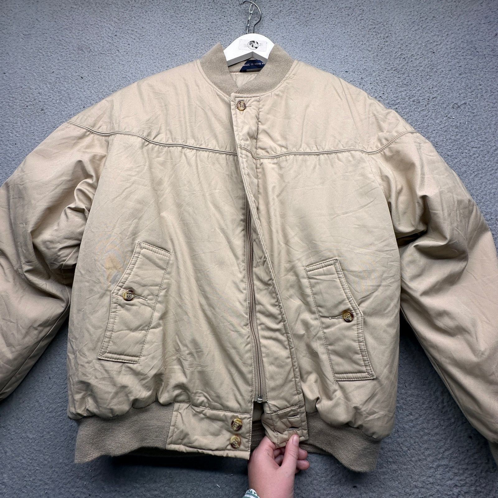 Van Heusen Vintage 90s Van Heusen Quilt Lined Bomber Jacket Mens Large Size US L / EU 52-54 / 3 - 7 Thumbnail