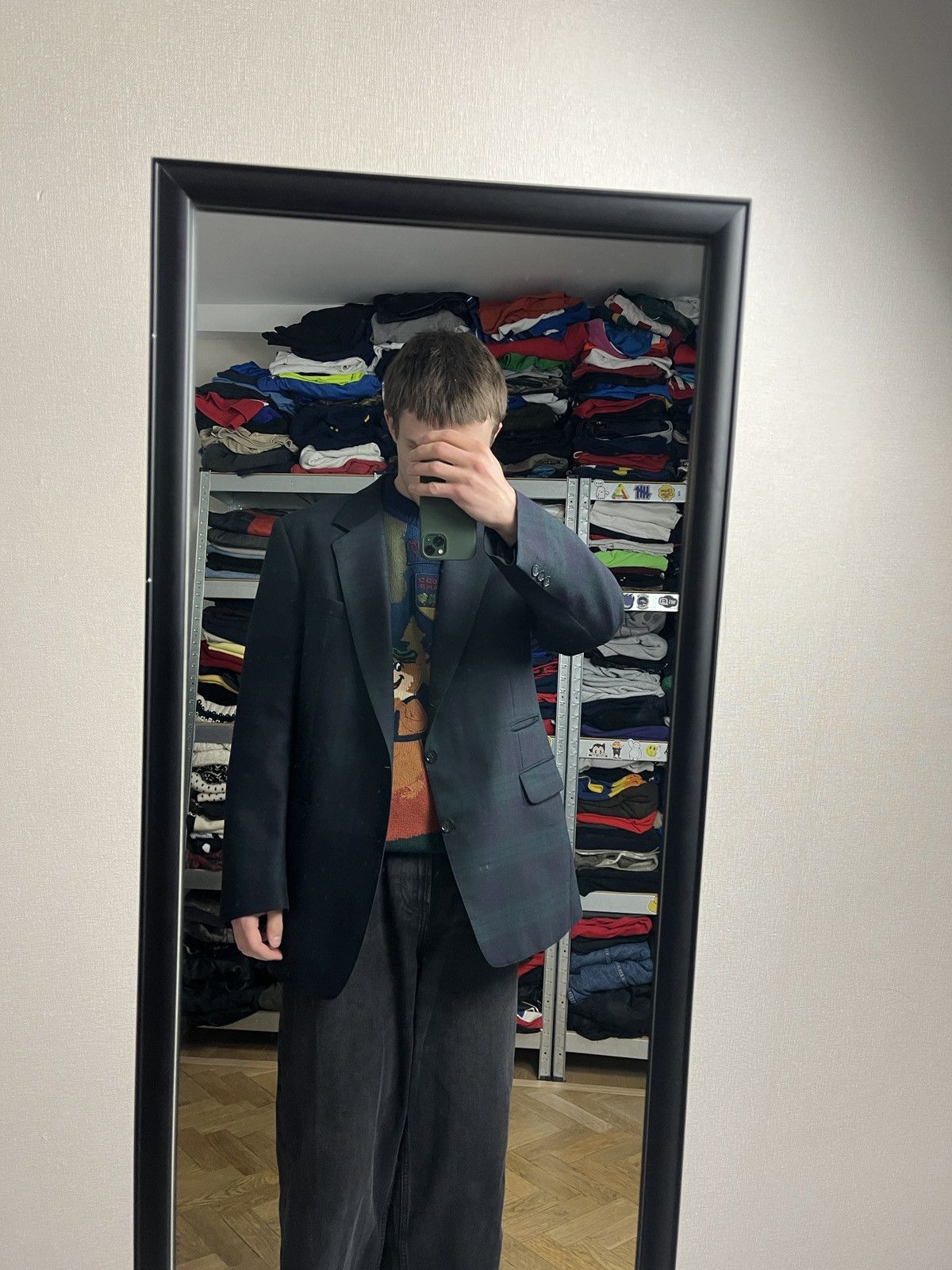 Burberry × Vintage Vintage Burberrys 90’s Wool Blazer Plaid Jacket Nova Check Size US L / EU 52-54 / 3 - 2 Thumbnail