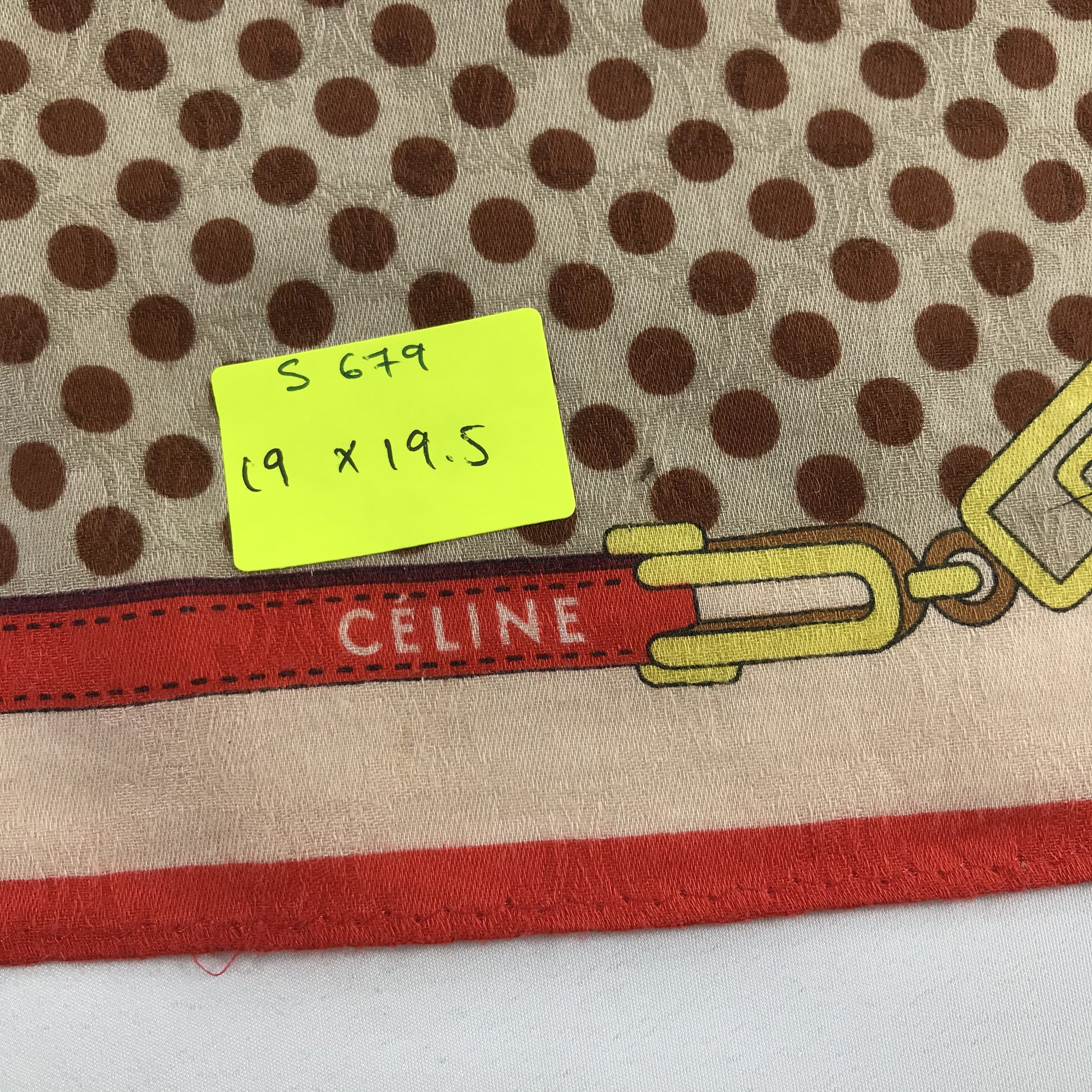 Celine × Vintage Celine Bandana / Handkerchief / Neckerchief - S679 Size ONE SIZE - 5 Thumbnail