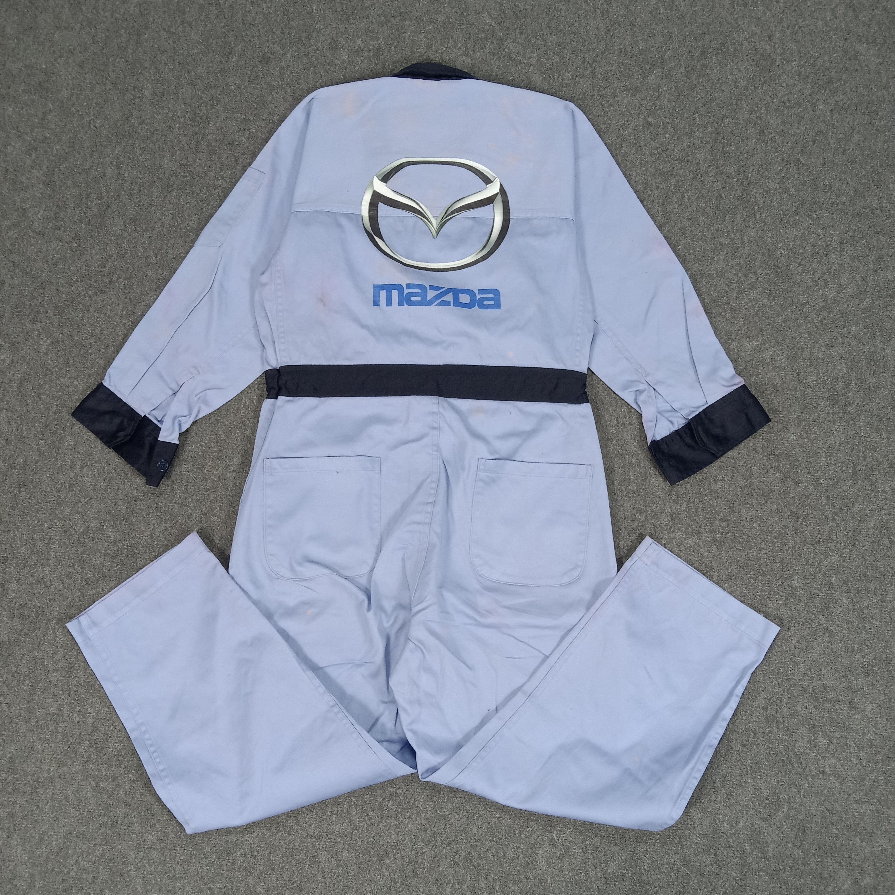 Japanese Brand × Vintage Mazda Japanese Rally Team Custom Art Coverall Jacket Size US S / EU 44-46 / 1 - 1 Thumbnail