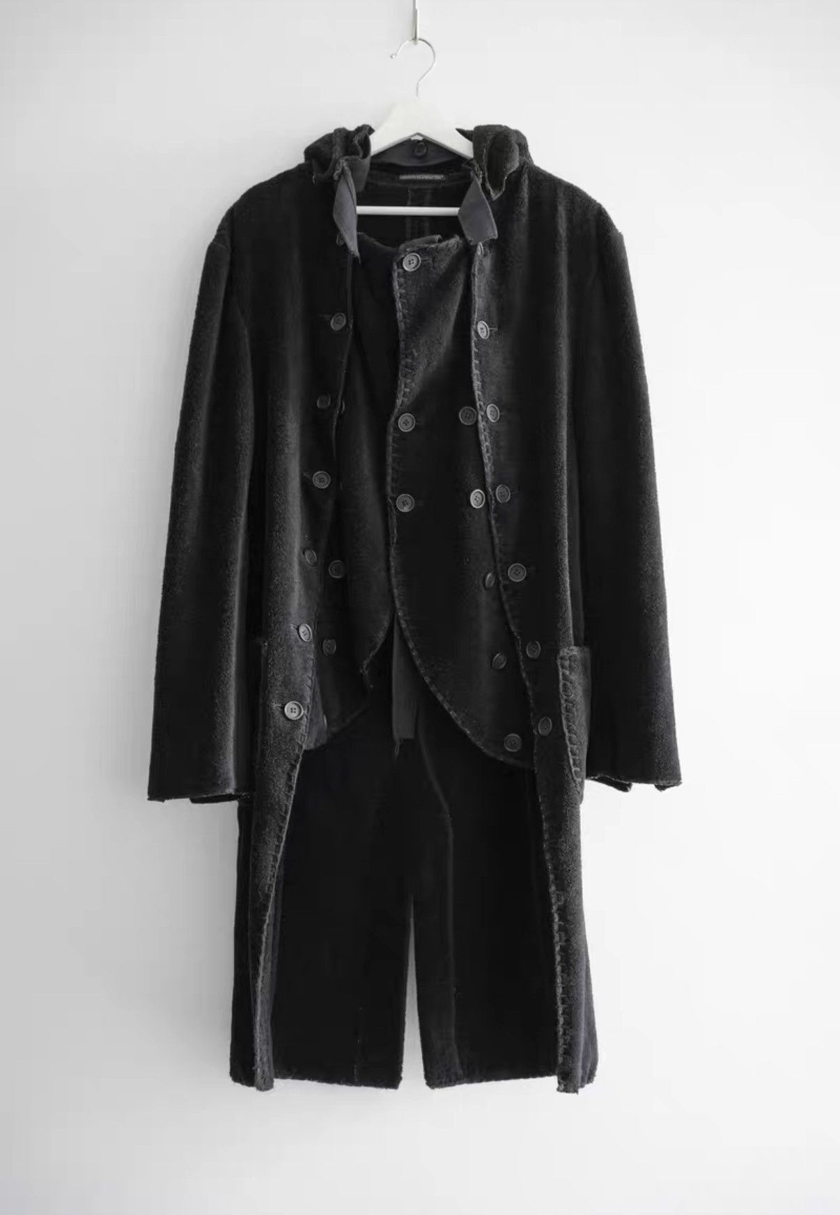Yohji Yamamoto Yohji Yamamoto 21aw Hand-Stitched Multi-Button Coat K4 Size US L / EU 52-54 / 3 - 1 Thumbnail