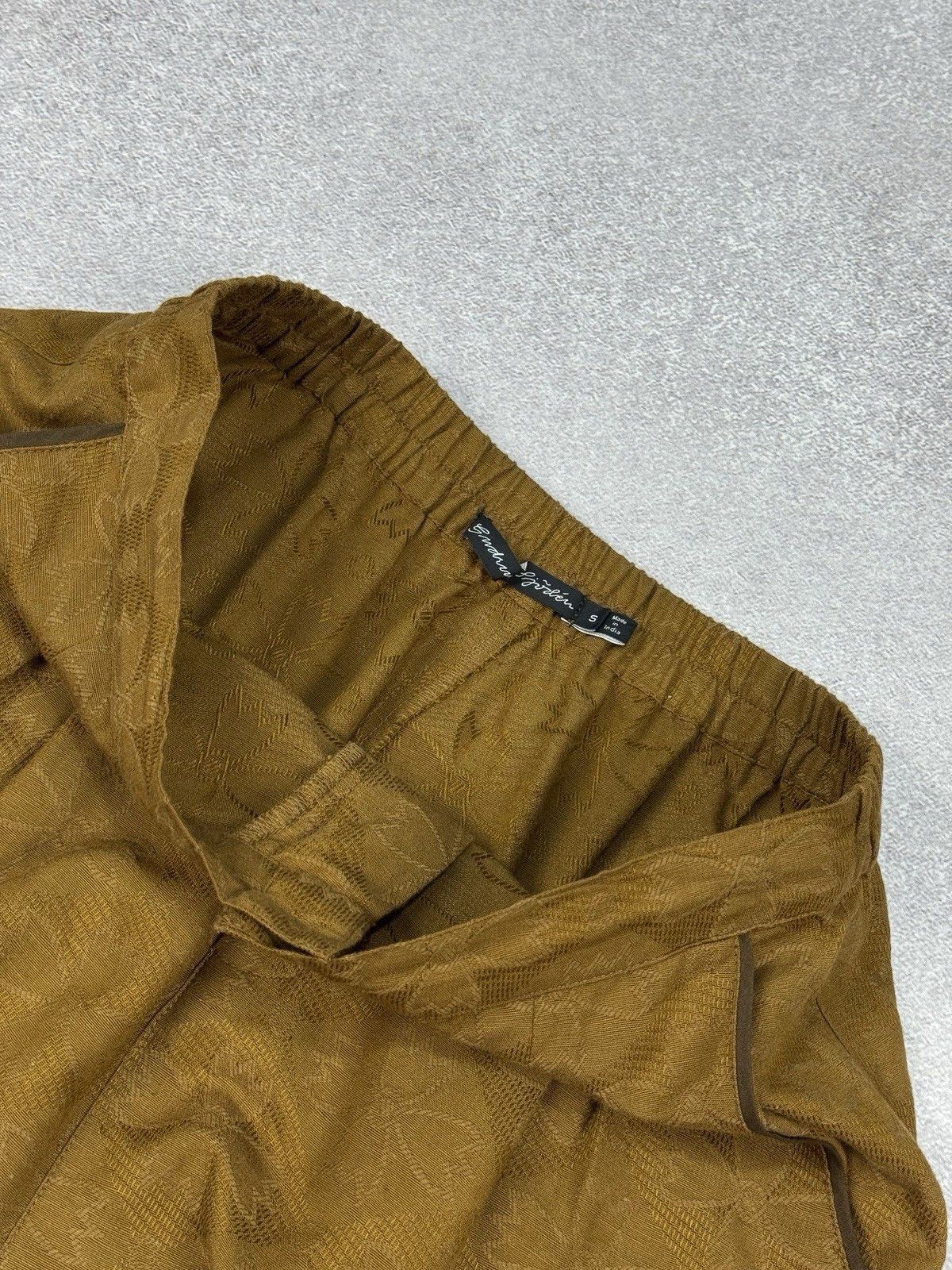 Gudrun Sjoden Gudrun Sjoden Brown Relaxed Wide Leg Flowers Pull On Pants Size 34" / US 12 / IT 48 - 5 Thumbnail