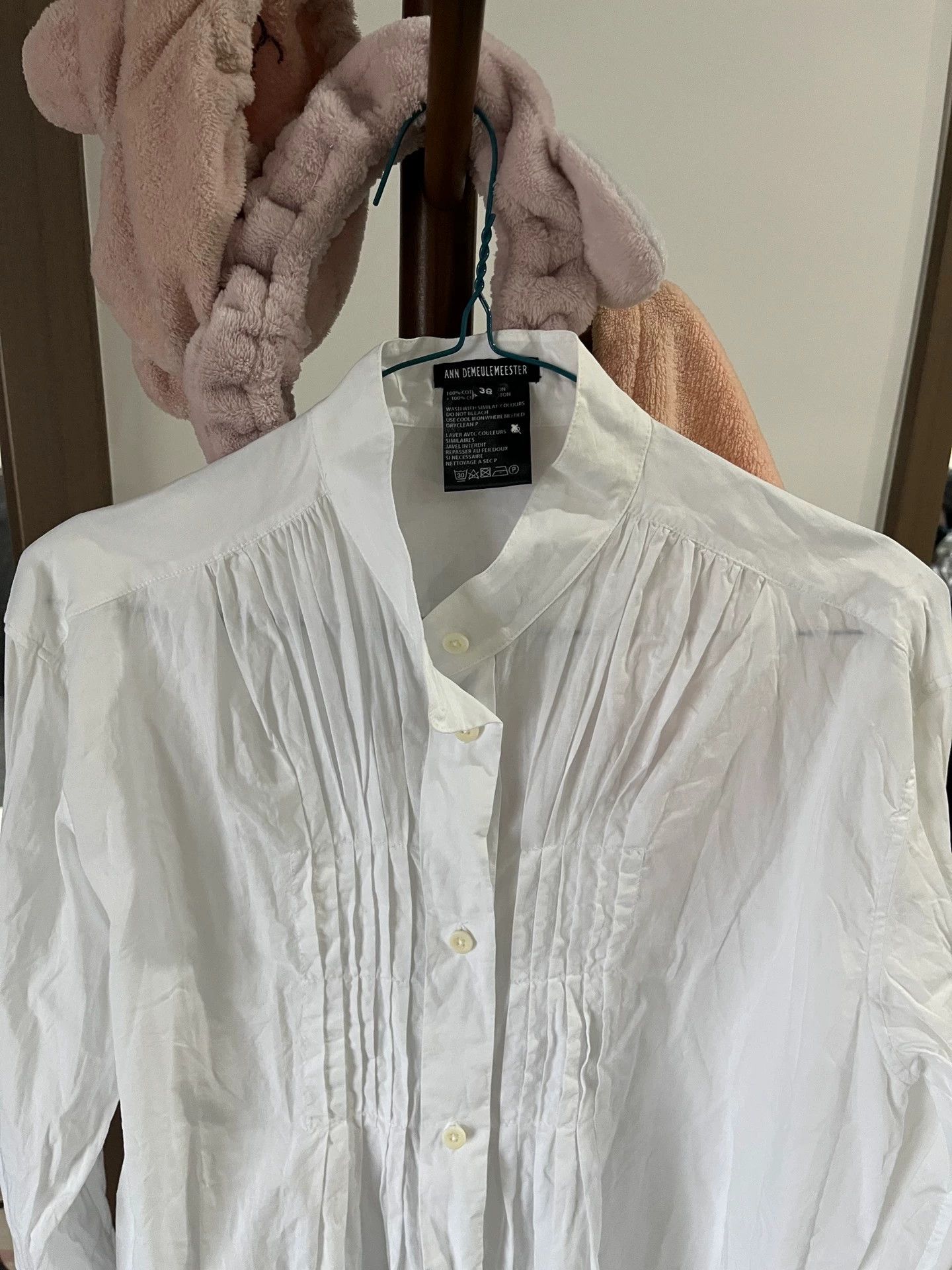 Ann Demeulemeester ann demeulemeester stand collar long shirt 38 worn once Size XS / US 0-2 / IT 36-38 - 3 Thumbnail