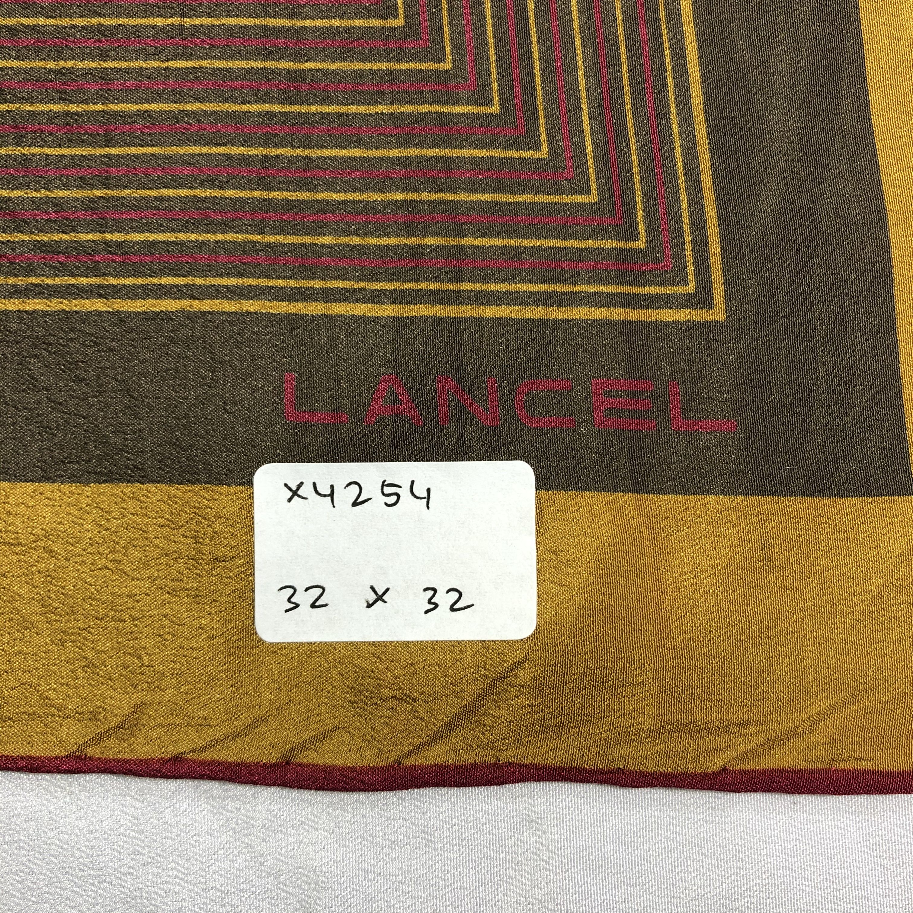 Lancel × Vintage Vintage Lancel Silk Scarf Size ONE SIZE - 6 Thumbnail