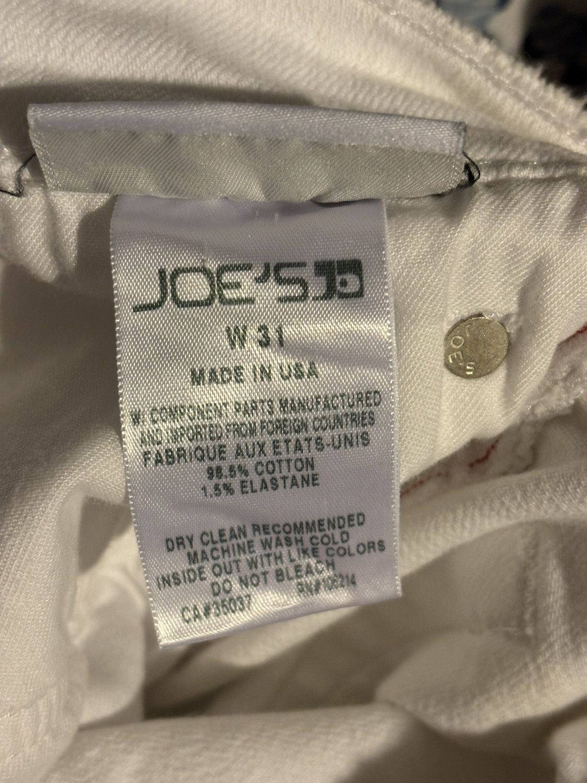 Joe's Joe’s white distressed patches denim jeans size 31 Size US 31 - 9 Thumbnail