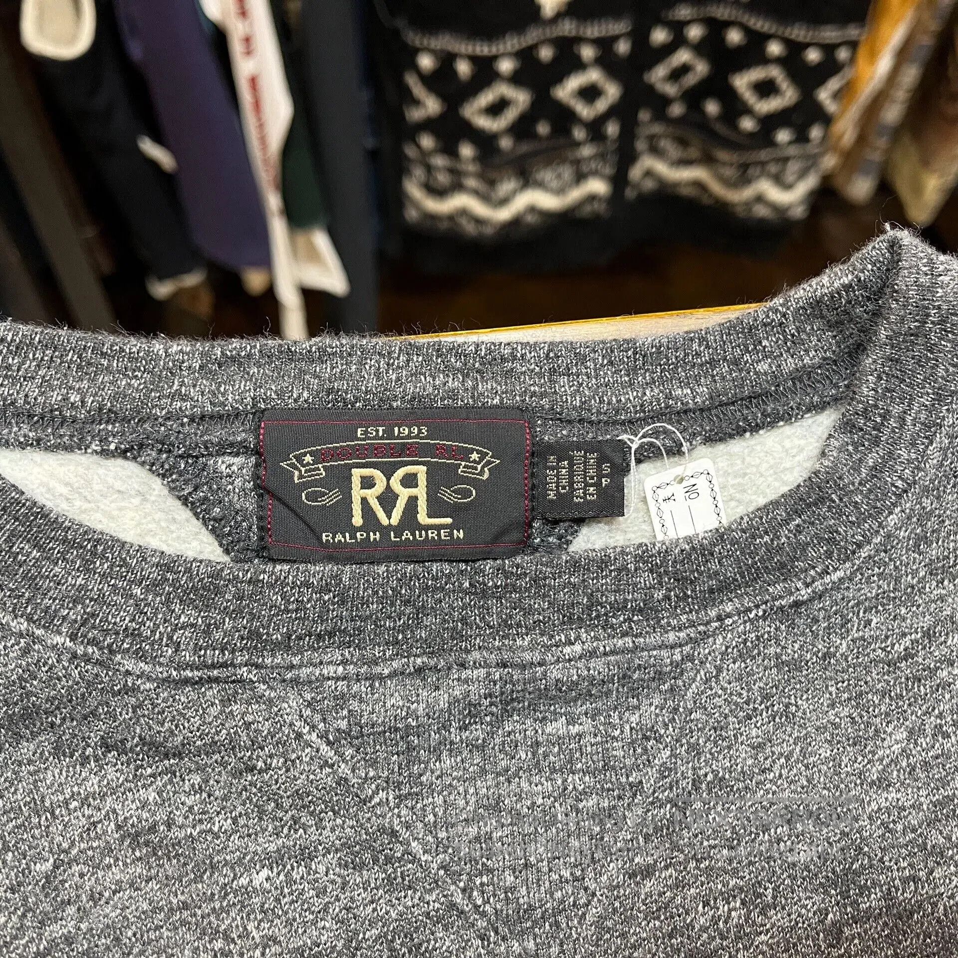 RRL Ralph Lauren Gray RRL Ralph Lauren Sweatshirt. Size US S / EU 44-46 / 1 - 3 Thumbnail