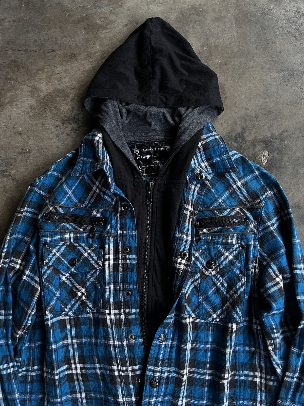 If Six Was Nine JAPANESE GRANGESTA STANDARD DOUBLE LAYER HOODIE PUNK VKEI Size US M / EU 48-50 / 2 - 2 Thumbnail