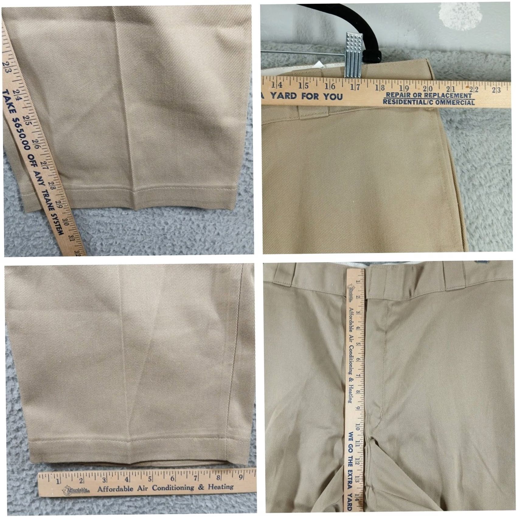 Dickies Dickies 874 Original Fit FLEX Khaki Work Pants Chino 42X30 Tan Beige Sl... Size US 42 / EU 58 - 6 Thumbnail