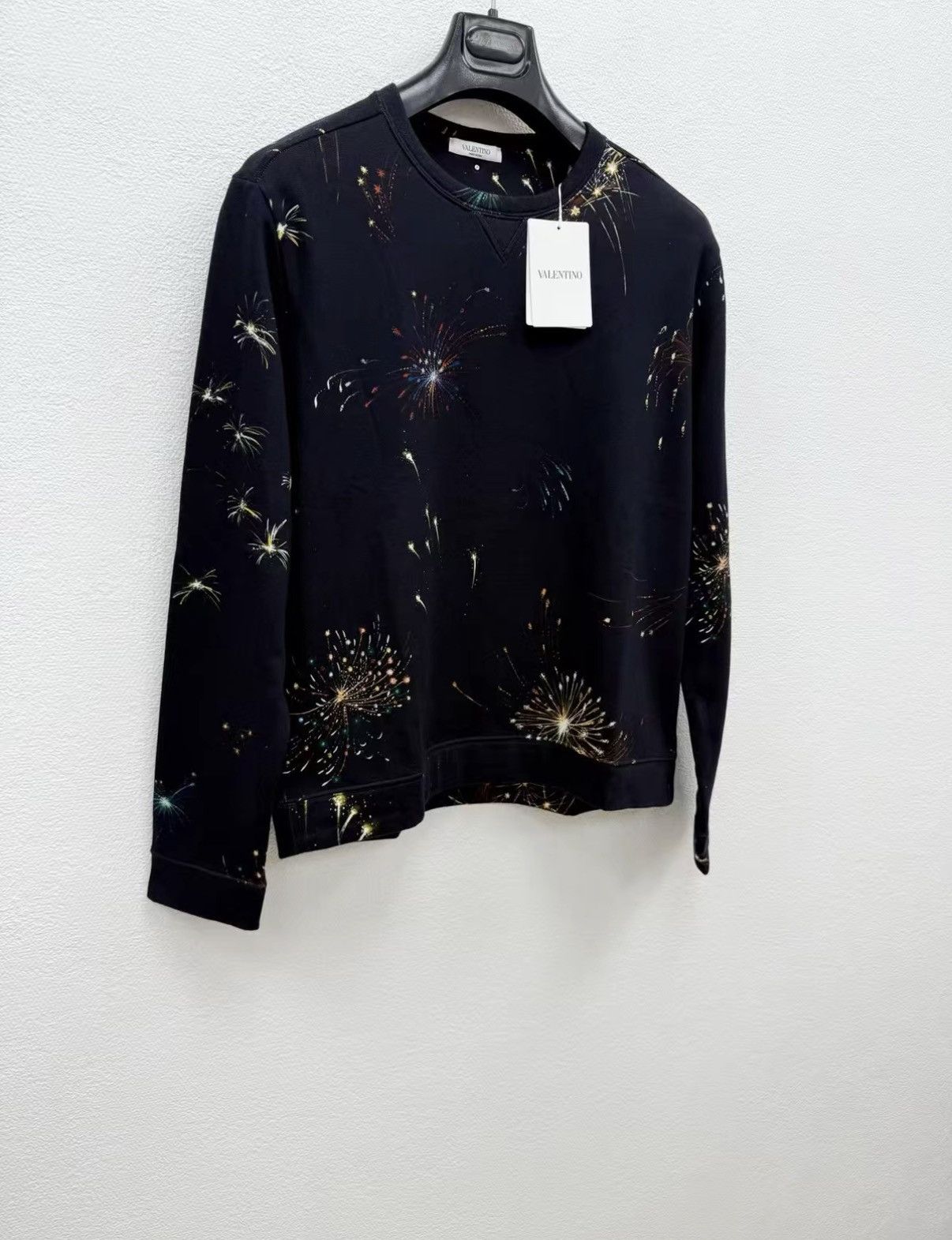 Valentino VALENTINO Fireworks Pattern 100% Cotton Sweatshirt J30 Size US S / EU 44-46 / 1 - 2 Thumbnail