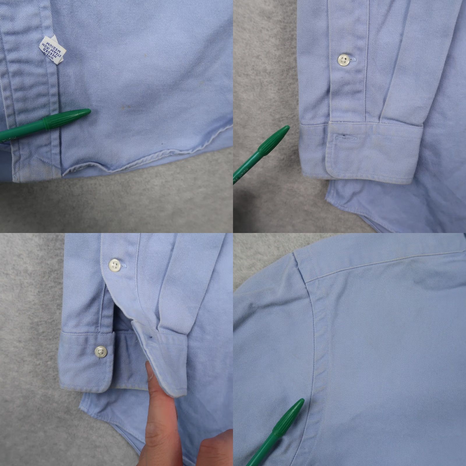 Polo Ralph Lauren VINTAGE Polo Ralph Lauren Button-Down Shirt Mens XL XLarge Blue 90s Classic Polo Shirt Men XL Blue Regular Size Shirt Size US XL / EU 56 / 4 - 8 Thumbnail