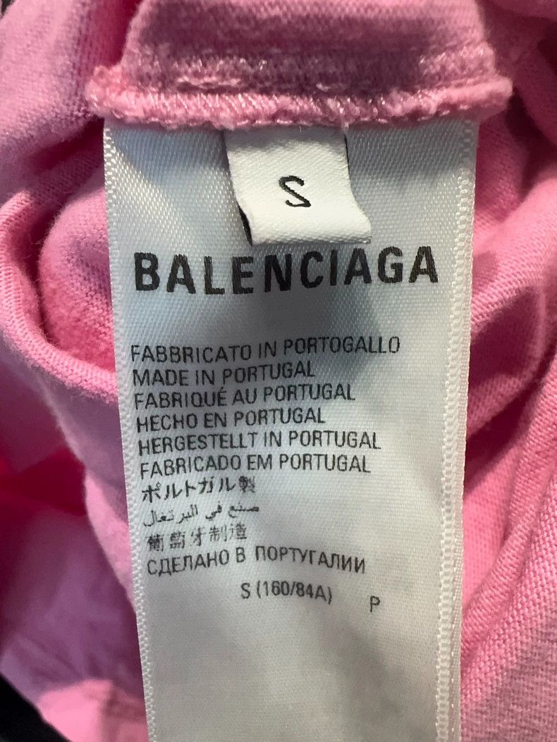 Balenciaga Balenciaga Pink Graffiti Letter Short Sleeve 2501-Nextarrow Size US S / EU 44-46 / 1 - 4 Thumbnail