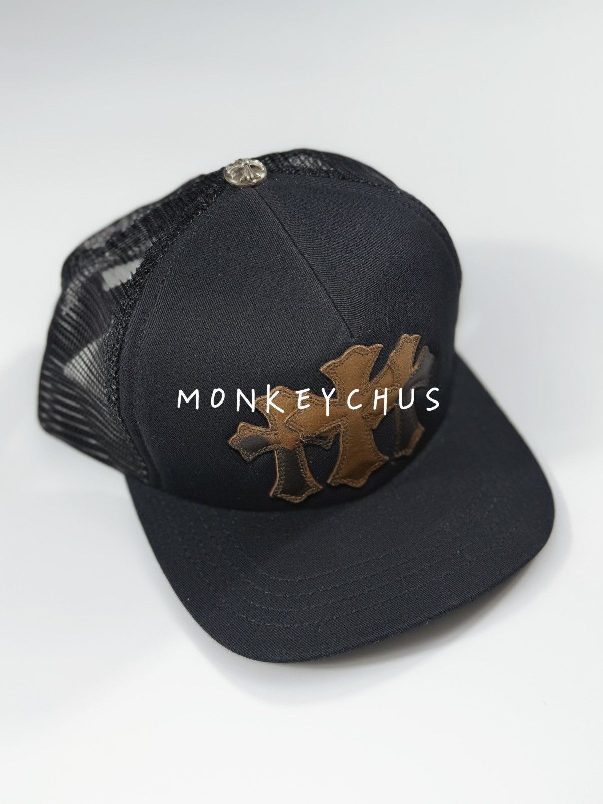 Chrome Hearts 🔥Chrome Hearts Black Camo Triple Cross Patches Hat🔥 Size ONE SIZE - 1 Thumbnail