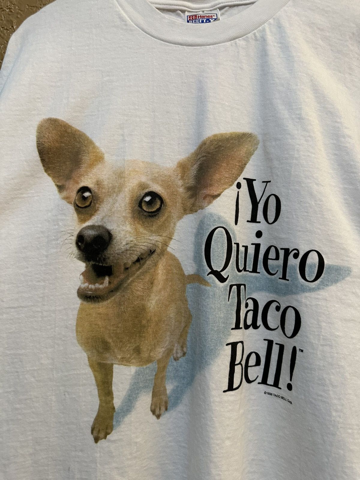 Vintage vintage 1998 Yo Quiero Taco Bell tee shirt xl Size US XL / EU 56 / 4 - 2 Thumbnail