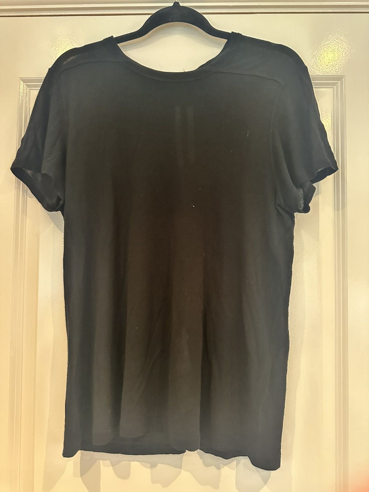 Rick Owens Rick Owen's Silk Blend Black T Shirt Size US S / EU 44-46 / 1 - 1 Thumbnail