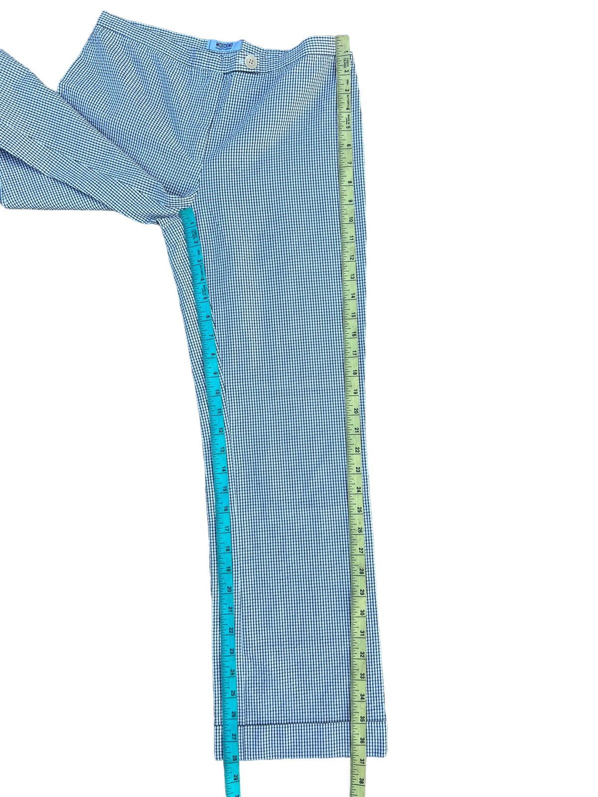 Moschino Moschino CheapAndChic Checkered Seersucker Cropped Pant Size US 29 - 5 Thumbnail