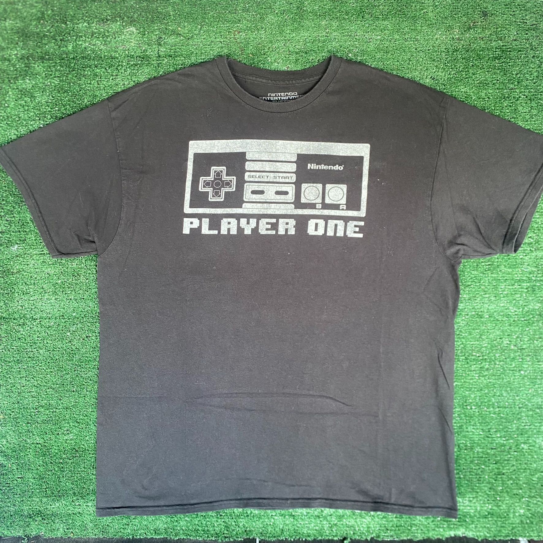 Nintendo Nintendo NES Player One Shirt Controller Retro Gamer Tee Size US XL / EU 56 / 4 - 1 Thumbnail