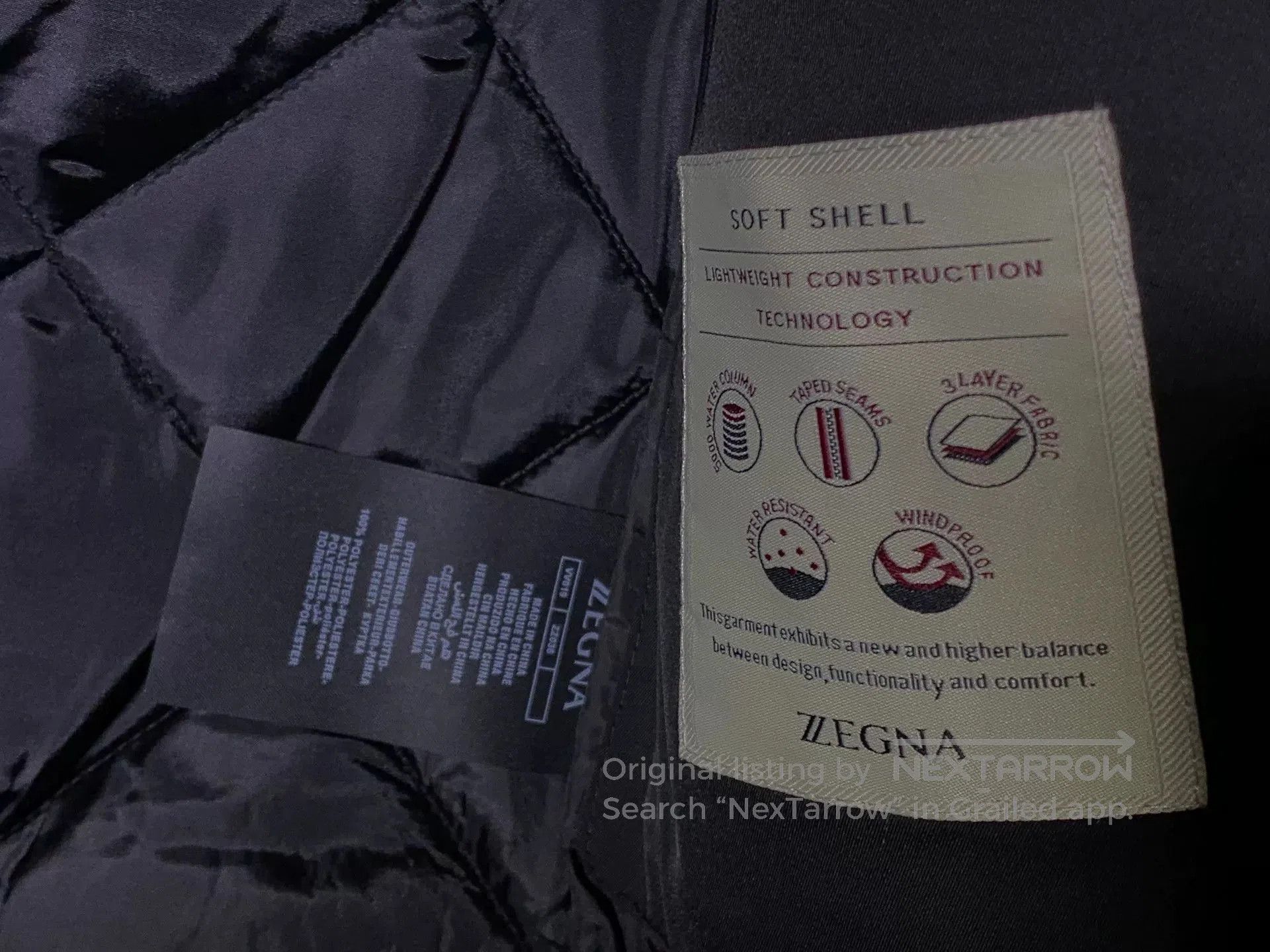 Ermenegildo Zegna Zegna Men's Autumn Winter Cotton Jacket. Size US M / EU 48-50 / 2 - 7 Thumbnail