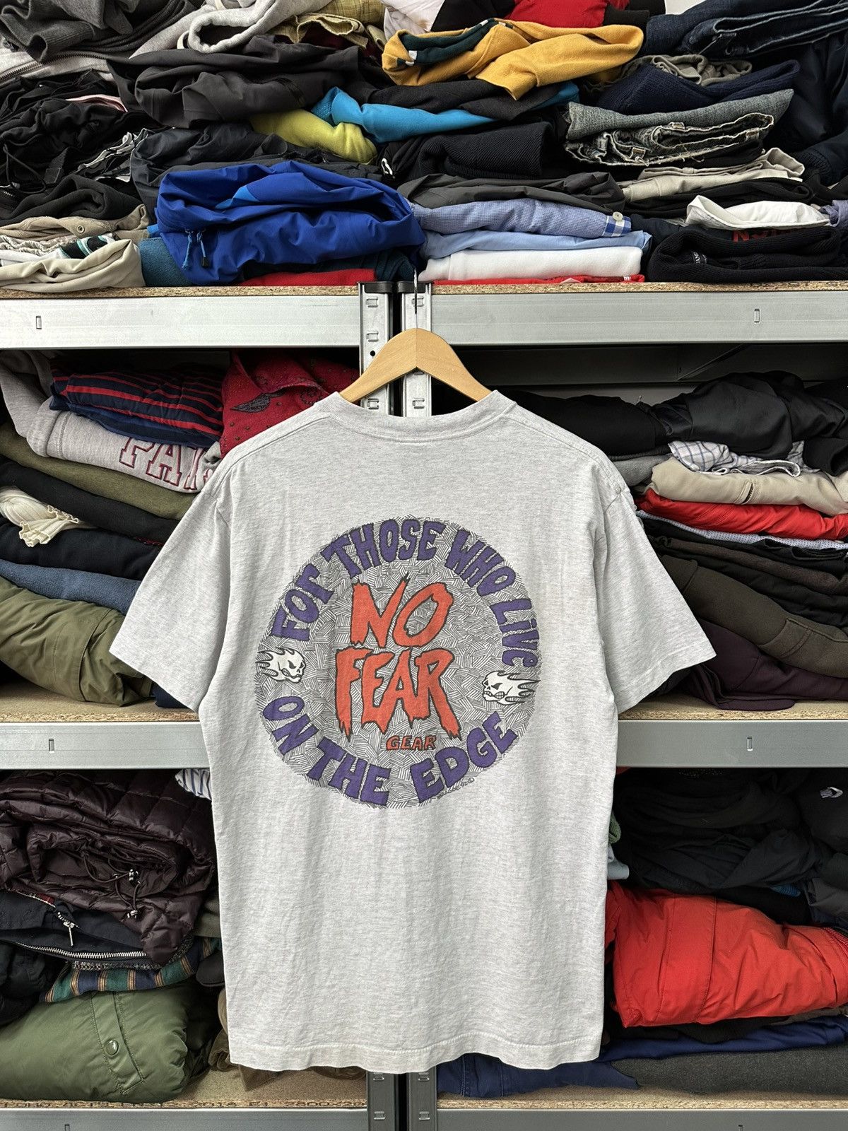 No Fear Vintage 1992 No Fear Gear T-Shirt Single Stitch Y2K Rare Tee Size US L / EU 52-54 / 3 - 1 Thumbnail