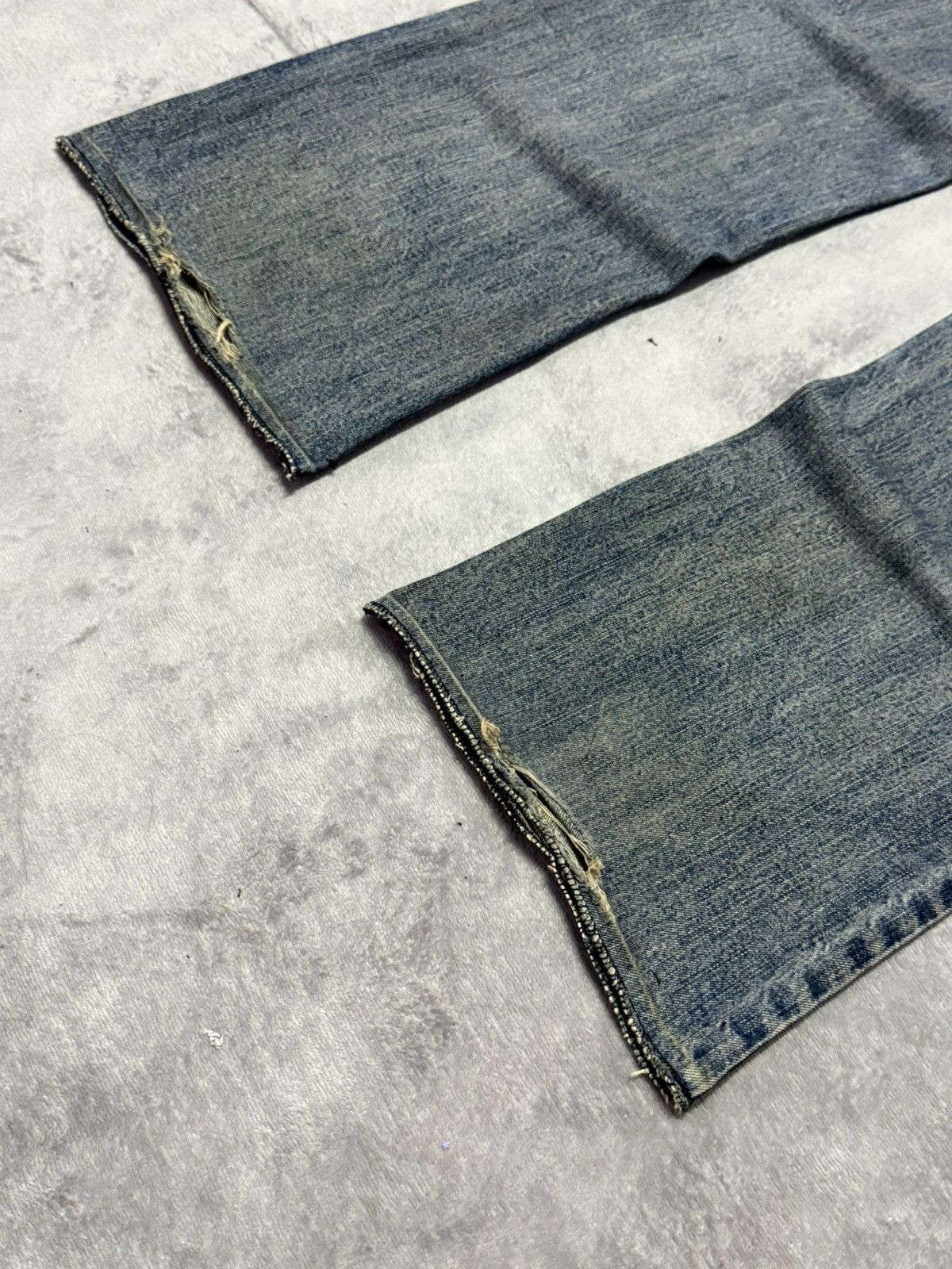 Japanese Brand Hang Ten Tribal Pocket Mud Wash Wide Leg Flared Jeans Size US 30 / EU 46 - 17 Thumbnail