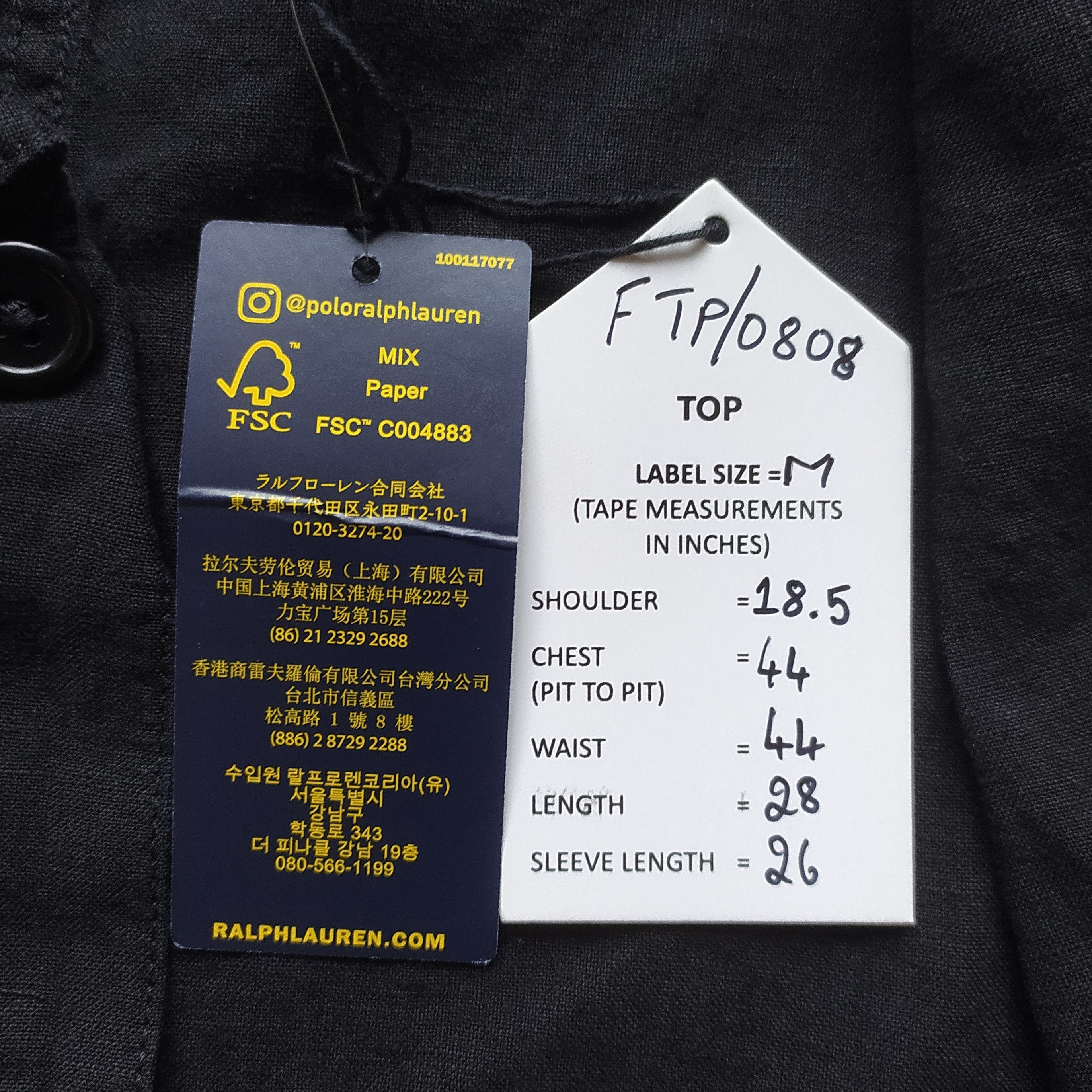 Polo Ralph Lauren Polo Ralph Lauren Cotton Shirt Jacket Free Shipping FTP-0808 Size US M / EU 48-50 / 2 - 11 Thumbnail