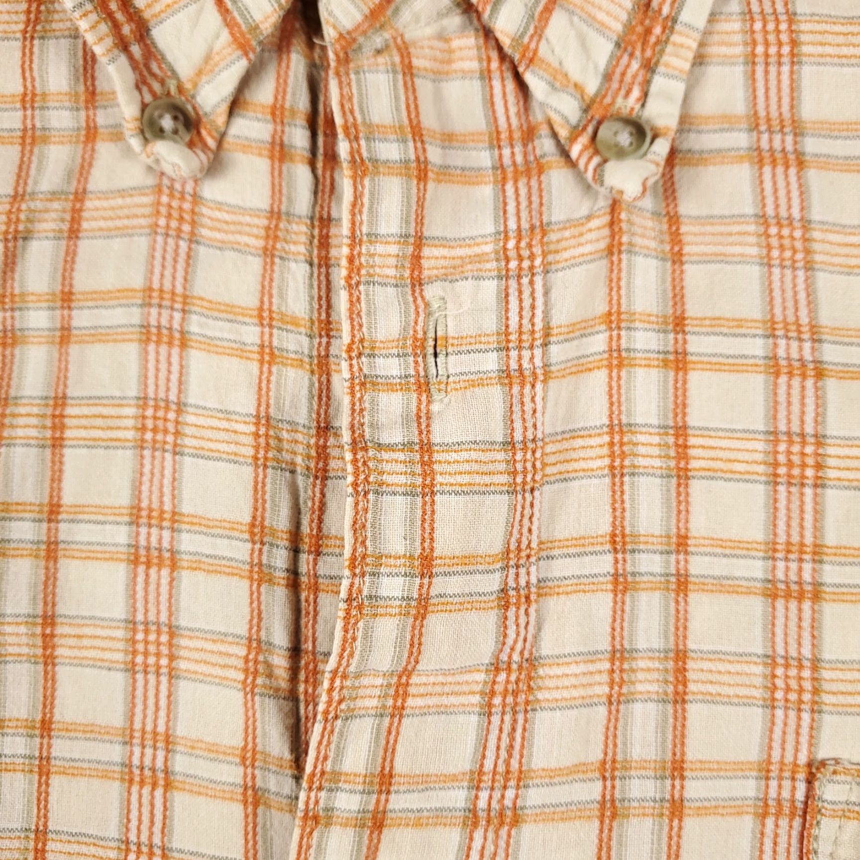 Vintage Columbia Shirt Mens XL Orange Plaid Button-Up Short Sleeve Size US XL / EU 56 / 4 - 4 Thumbnail
