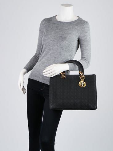 Dior Authentic Christian Dior Quilted Nylon Cannage Tote Bag Size ONE SIZE - 14 Thumbnail
