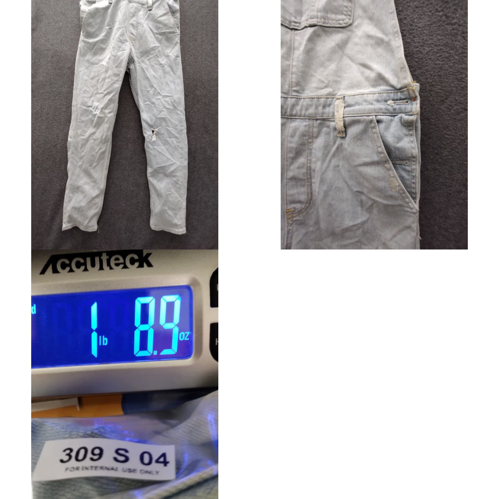Vintage VINTAGE Unbranded Overalls Jumpsuit Women's Blue White 70s Hippy 32x28 Casual Mens or Womens? Size 24" / US 00 / IT 34 - 9 Thumbnail