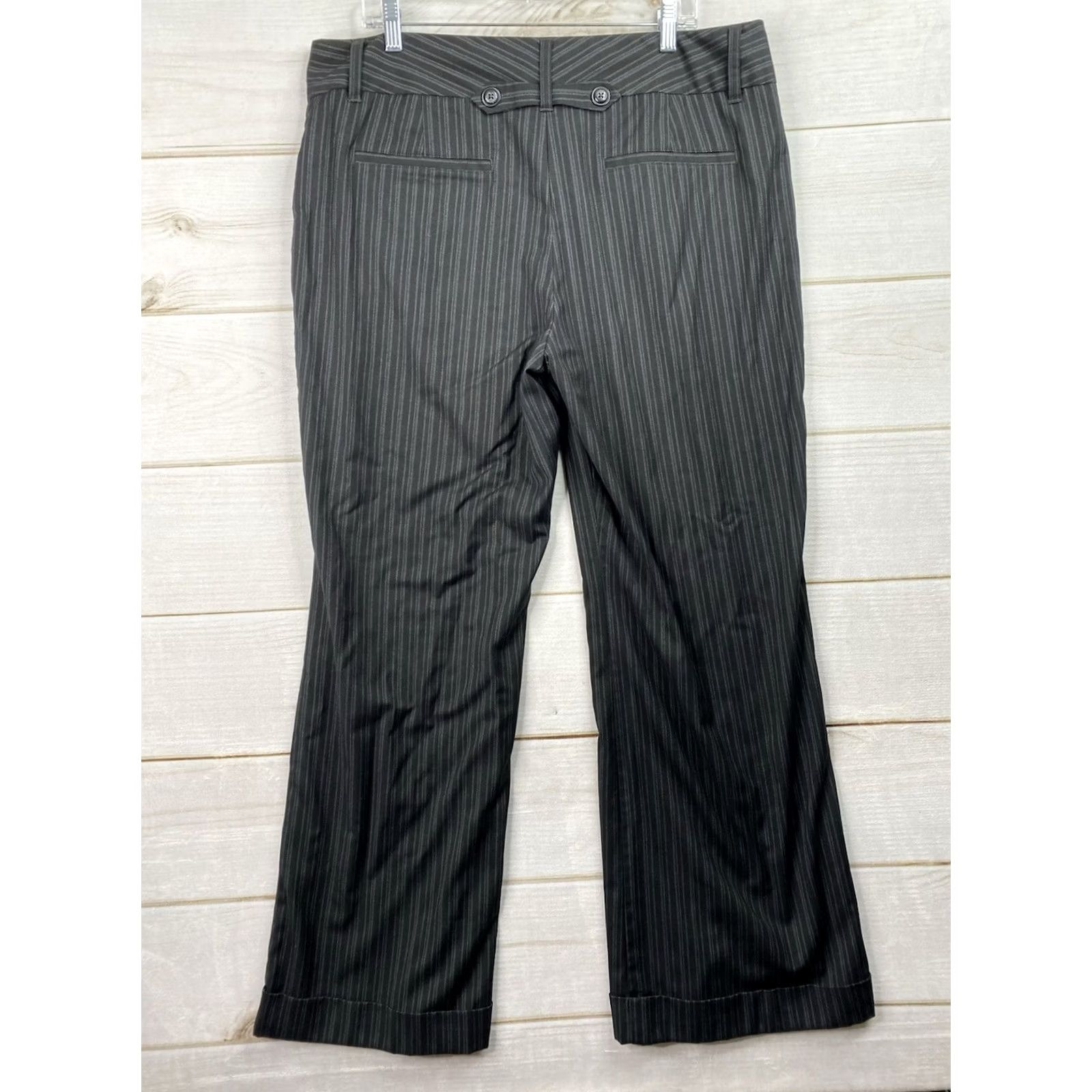Old Navy Old Navy Dress Pants Womens Size 16 Black Stripe Wide-Leg Stretch Career Dress Pants Size 38" / US 16 / IT 52 - 7 Thumbnail