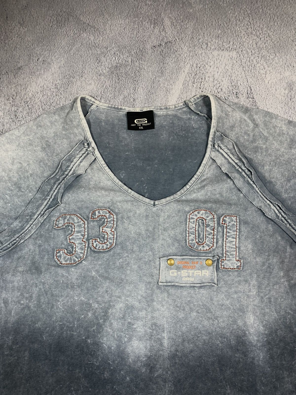 G-Star × Vintage Vintage Y2K G-star Raw t-shirt big logo streetwear size XXL Size XXL / US 16-18 / IT 52-54 - 4 Thumbnail