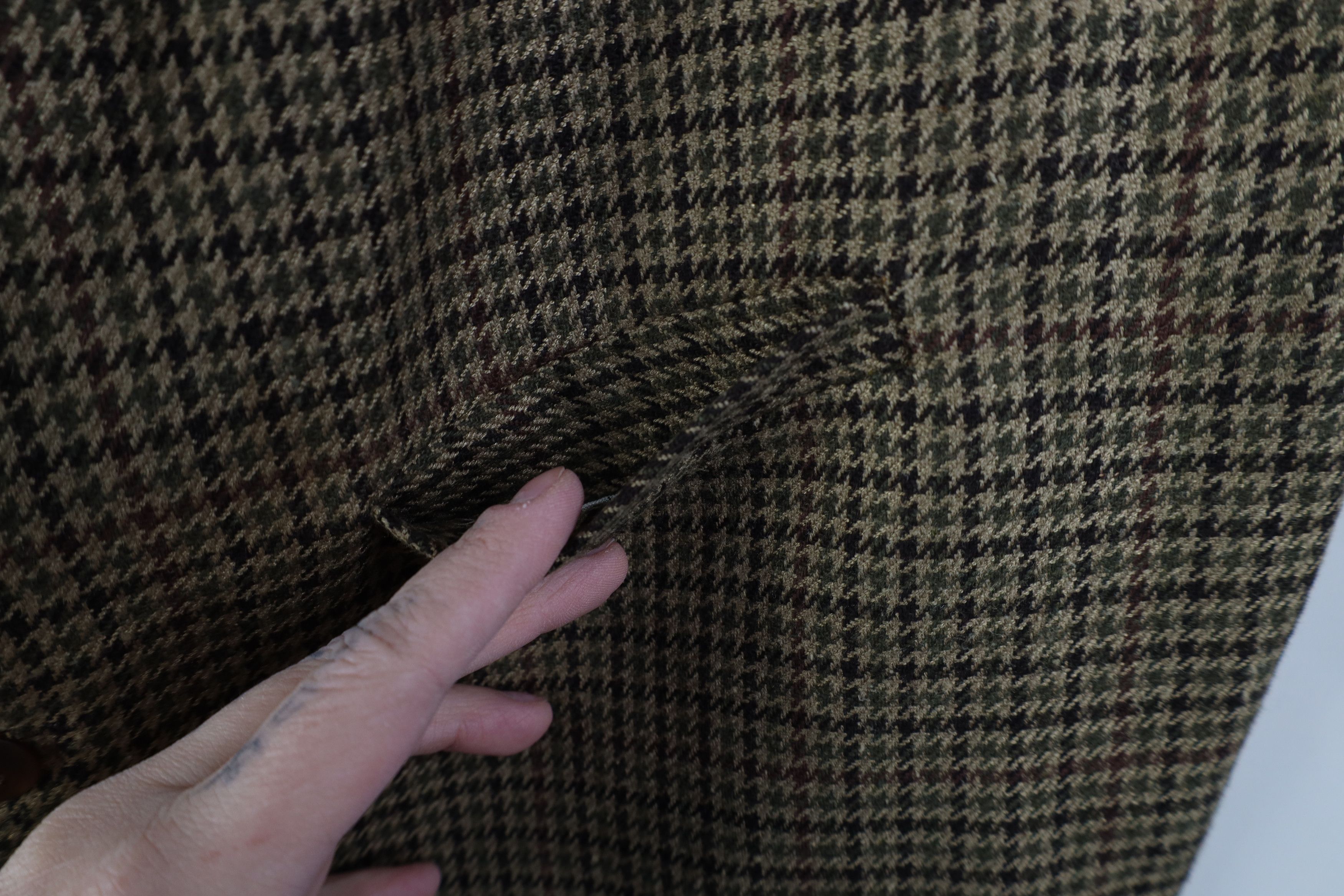 Vintage Vintage 90s Streetwear Back Suit Vest Jacket Houndstooth US Size US M / EU 48-50 / 2 - 5 Thumbnail