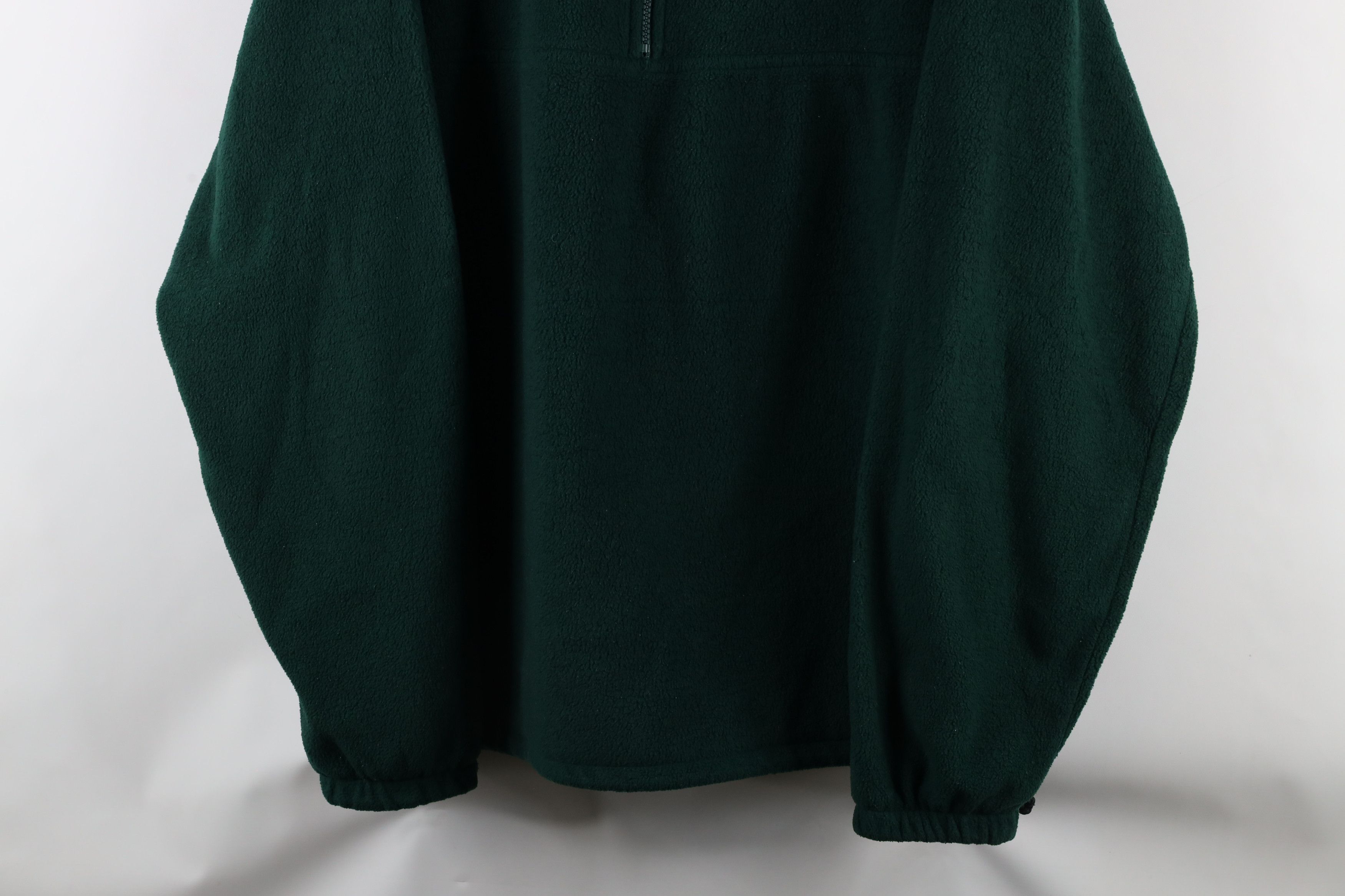 Vintage Vintage 90s Streetwear Zip Fleece Pullover Sweater Green Size US XL / EU 56 / 4 - 3 Thumbnail