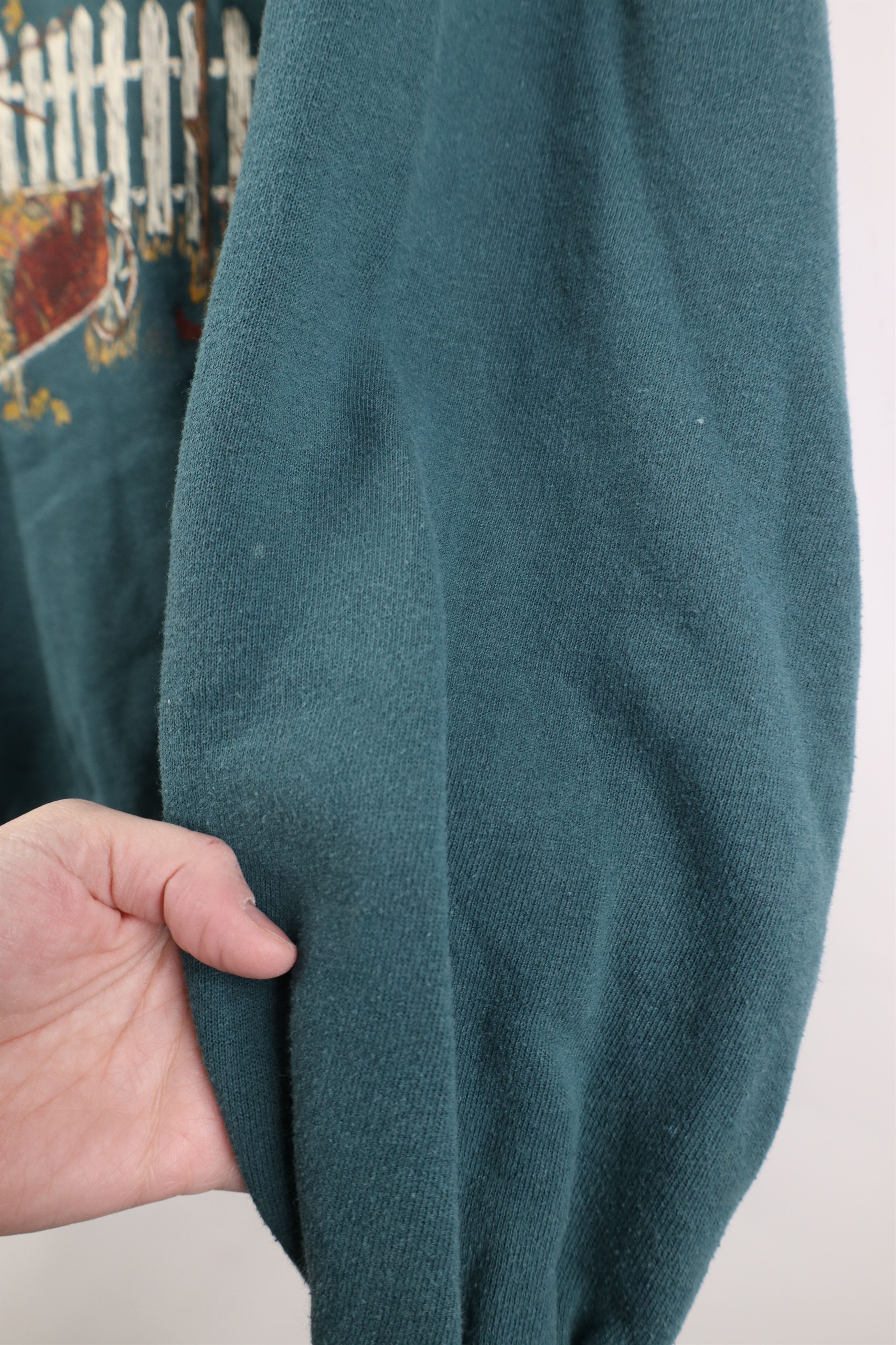 Vintage Vintage 90s Streetwear Country Fall Leaf Sweatshirt USA Size XXL / US 16-18 / IT 52-54 - 11 Thumbnail
