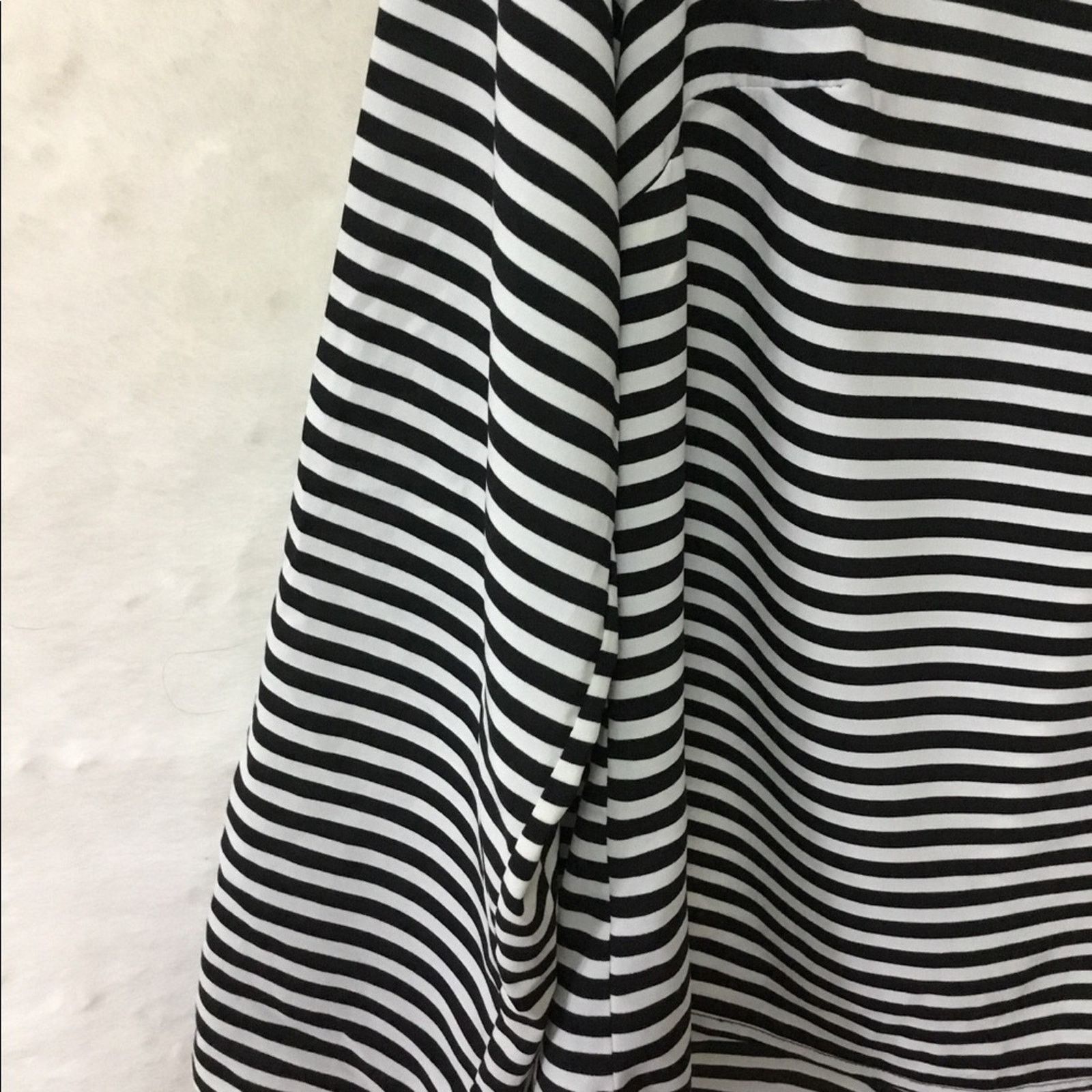 Calvin Klein Calvin Klein Black Stripe Long Sleeve Blouse Size S / US 4 / IT 40 - 6 Thumbnail