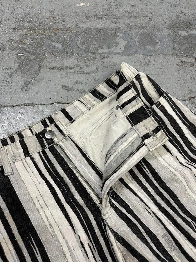Just Cavalli SS2004 Cavalli Black & White Lines Pants Size US 30 / EU 46 - 10 Thumbnail