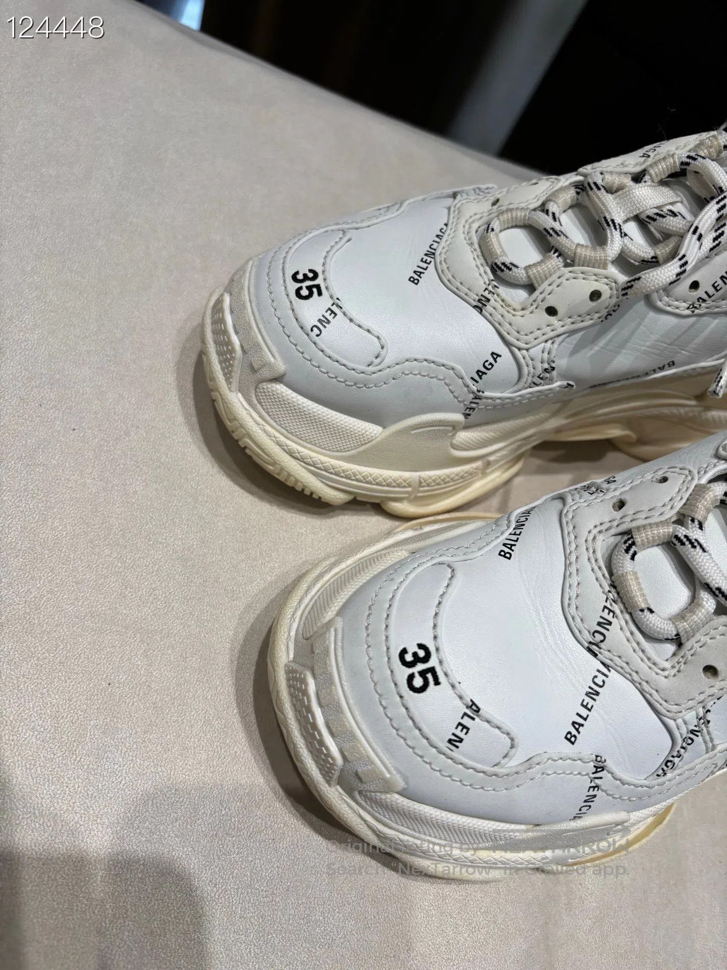 Balenciaga Balenciaga Triple S White Sneakers. Size US 4 / IT 34 - 3 Thumbnail