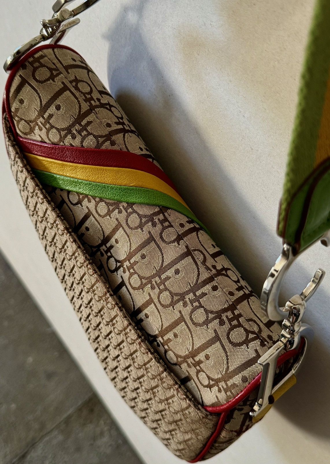Dior Rare Dior - John Galliano - 2004 - Rasta Saddle Bag Size ONE SIZE - 7 Thumbnail