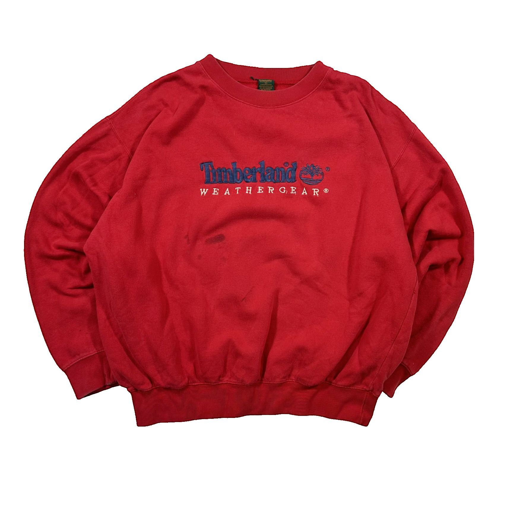 Vintage Vintage 90s Timberland Spellout Embroidered Sweater Size US XL / EU 56 / 4 - 1 Thumbnail