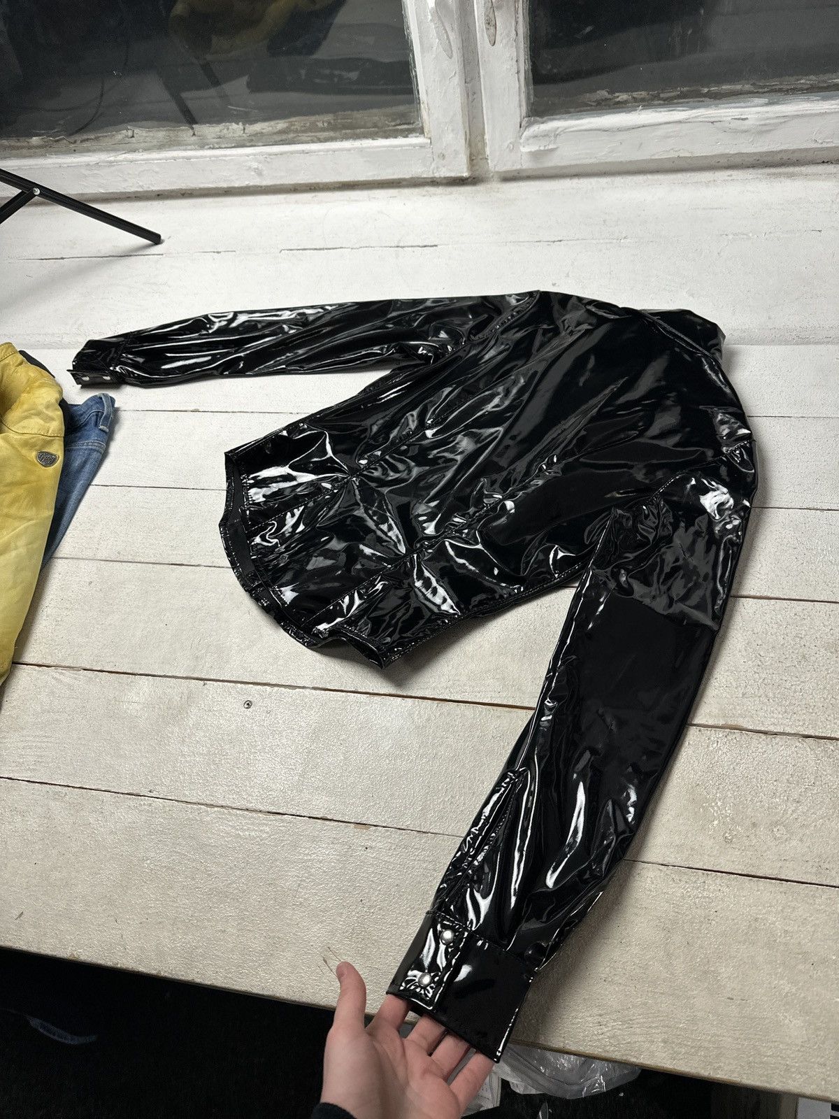 Other SEXY 18+🚨Y2K TYPE DIRTY SLIM FIT ZIP JACKET Size L / US 10 / IT 46 - 12 Thumbnail