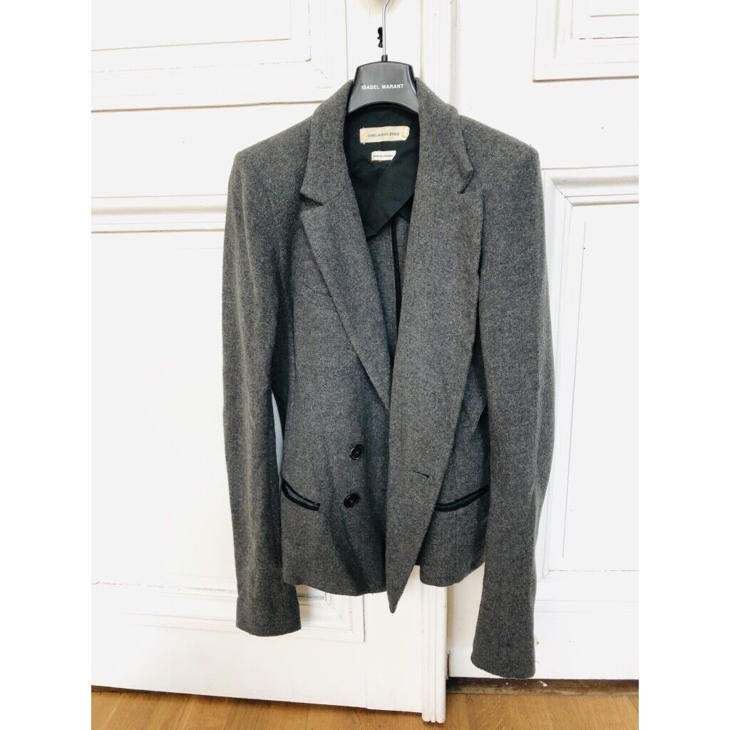 Isabel Marant Grey Wool blazer Size S / US 4 / IT 40 - 2 Thumbnail