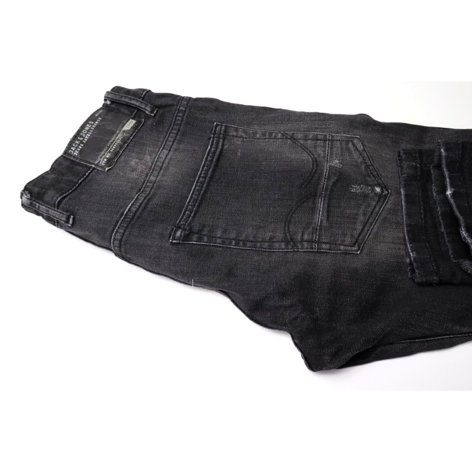 Jack & Jones JACK & JONES Jeans Men's Slim Fit Glenn Ryder Stretch Distressed W30/L32 Black Size US 30 / EU 46 - 5 Thumbnail